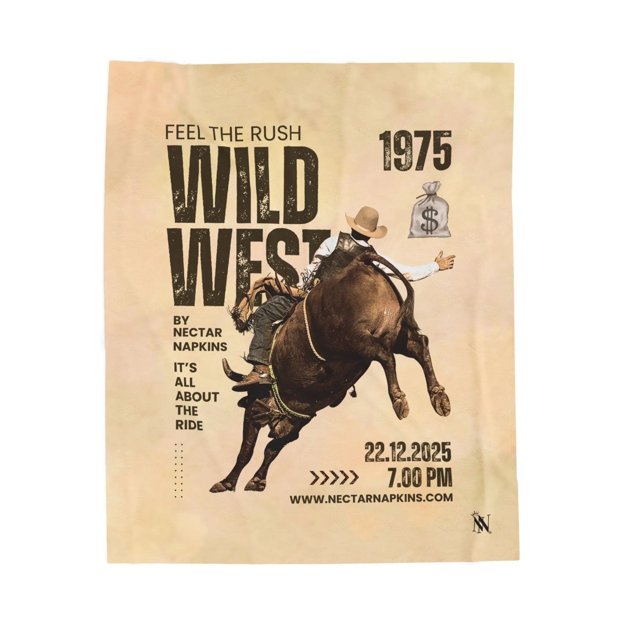 Wild West Poster | Mix & Match Soft Fun-Flirty Lovers’ Blankets