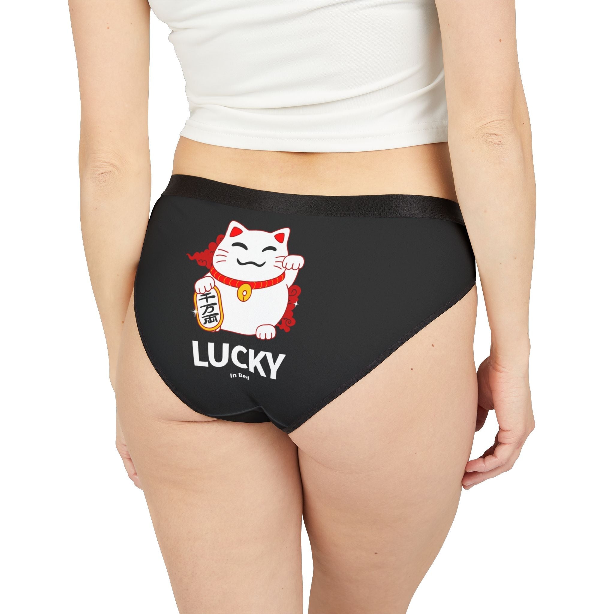 Lucky In Bed Beckoning Cat Sex Gifts Funky Women’s Panties