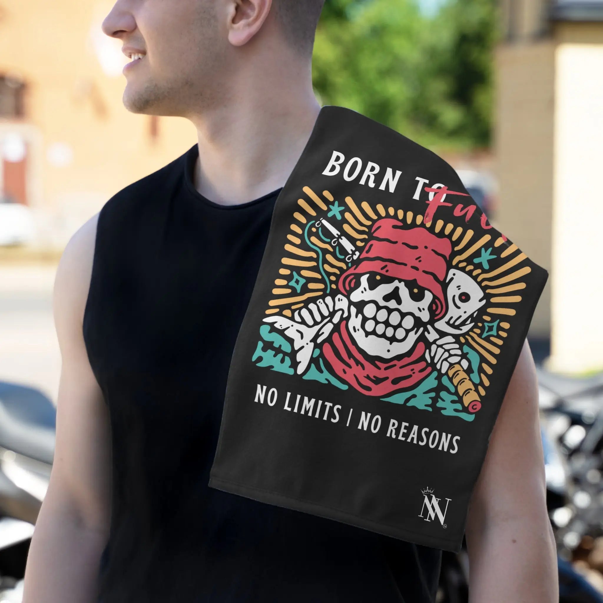 Born to Fuck No Reasons Sex Towel