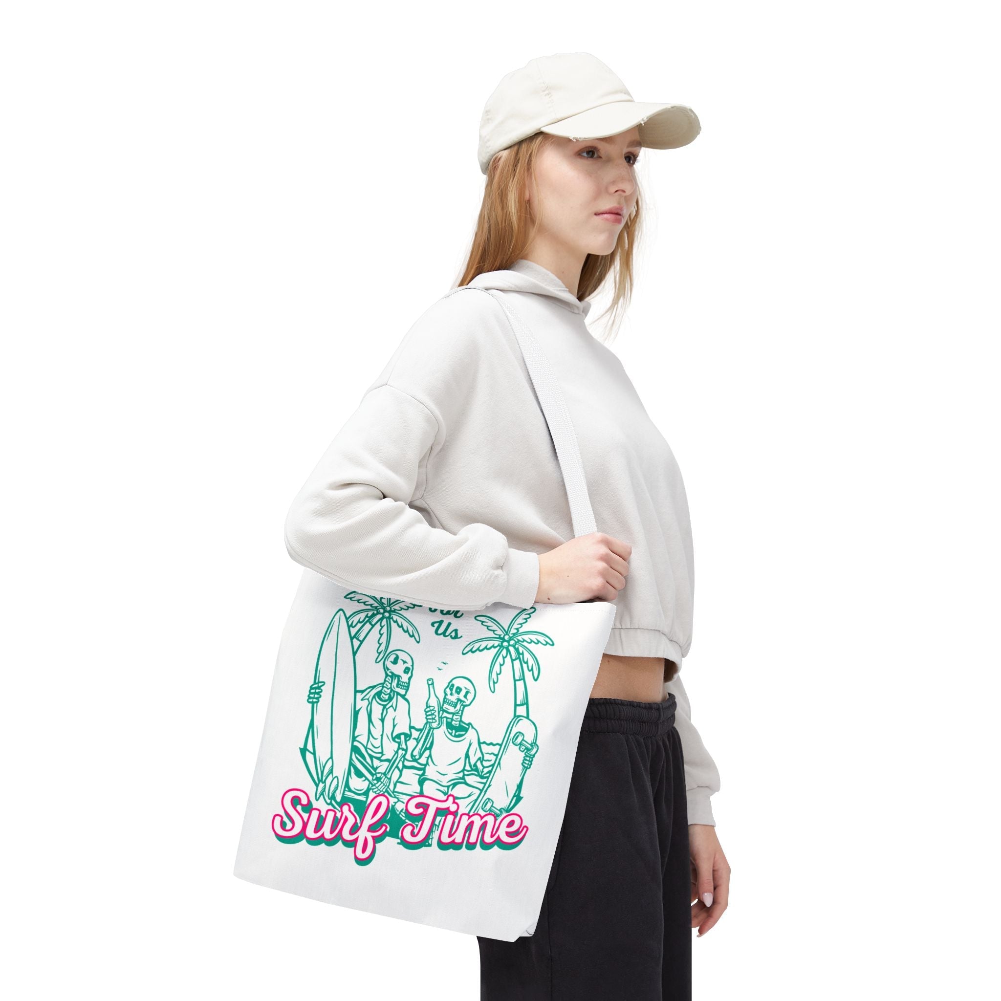 Surf Time for Us Fun Everyday Cute Tote Bag