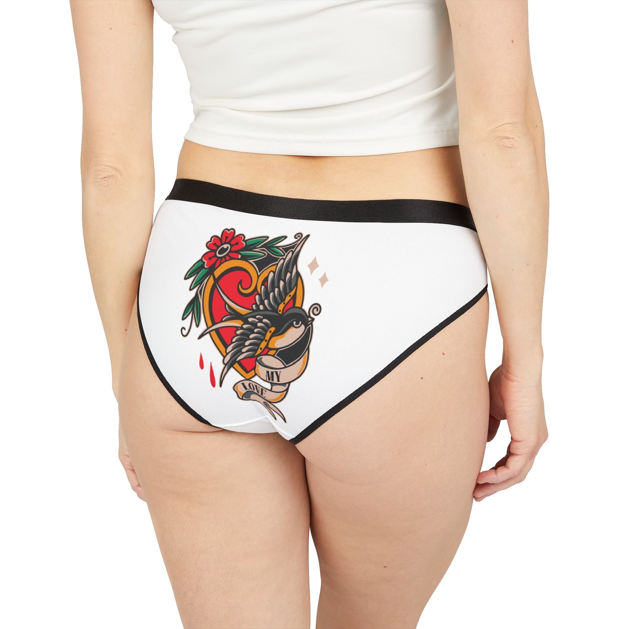 My Love Traditional Tattoo | Mix & Match Women’s Fun-Flirty Lovers’ Panties