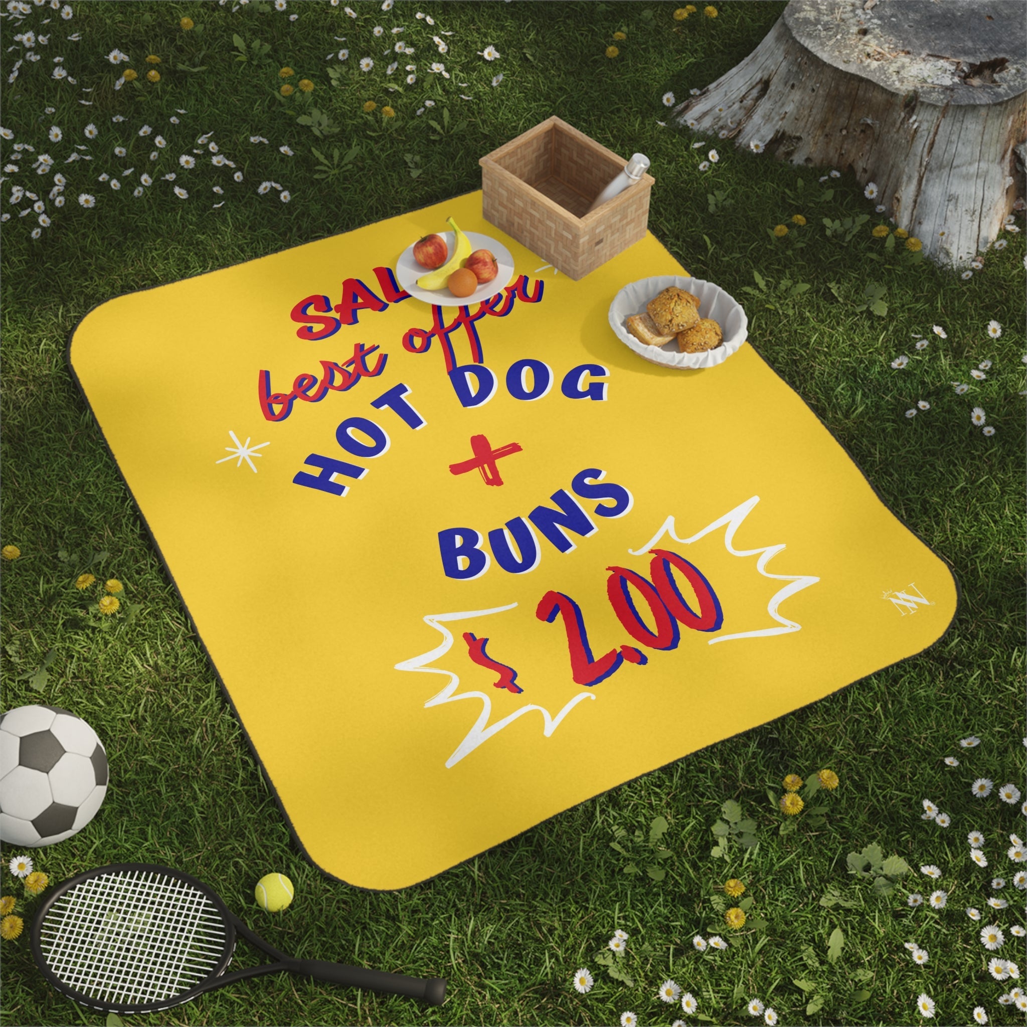 Hot Dog + Buns | Mix Match Fun-Flirty Lovers’ Water-Resistant Blankets