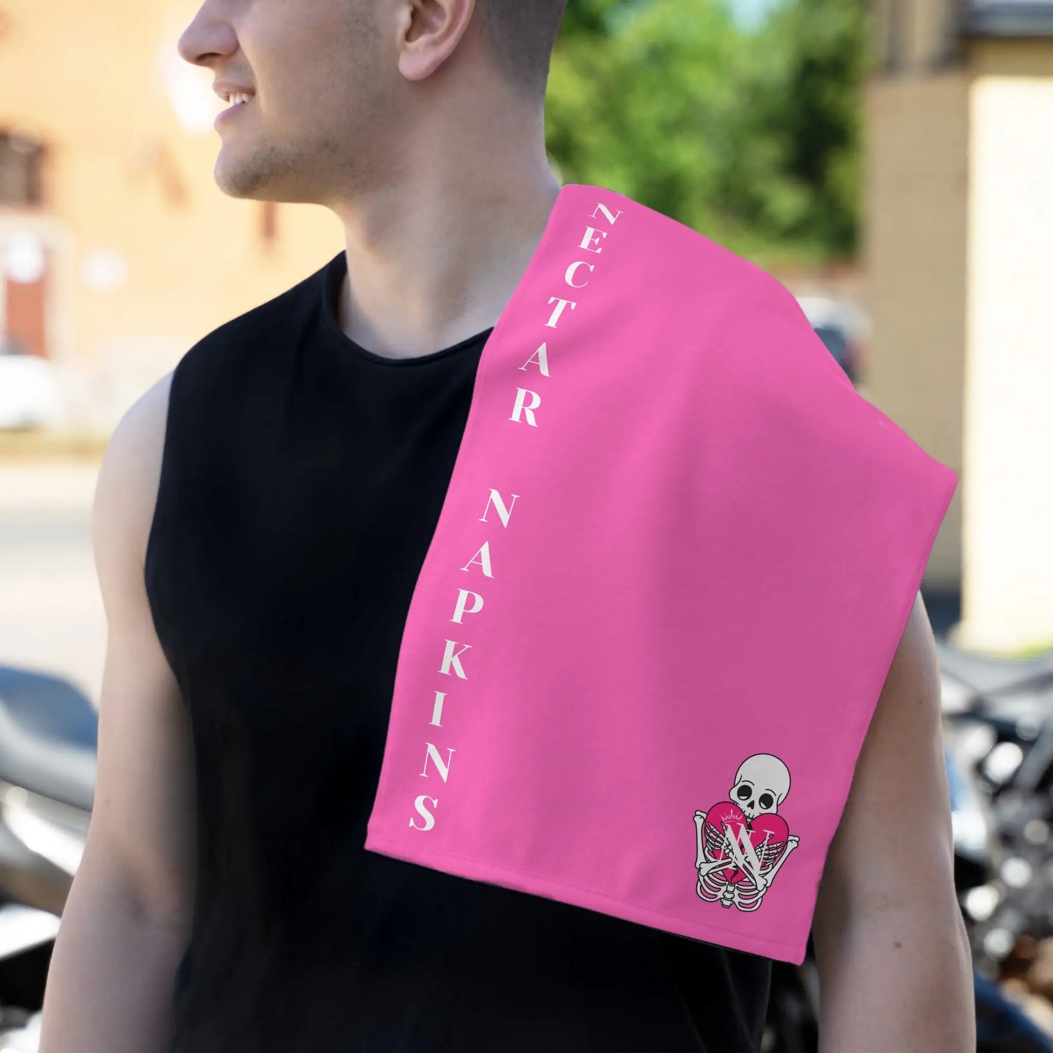 Nectar Napkins Brand Bright Pink | Nectar Napkins Fun-Flirty Lovers’ Towels