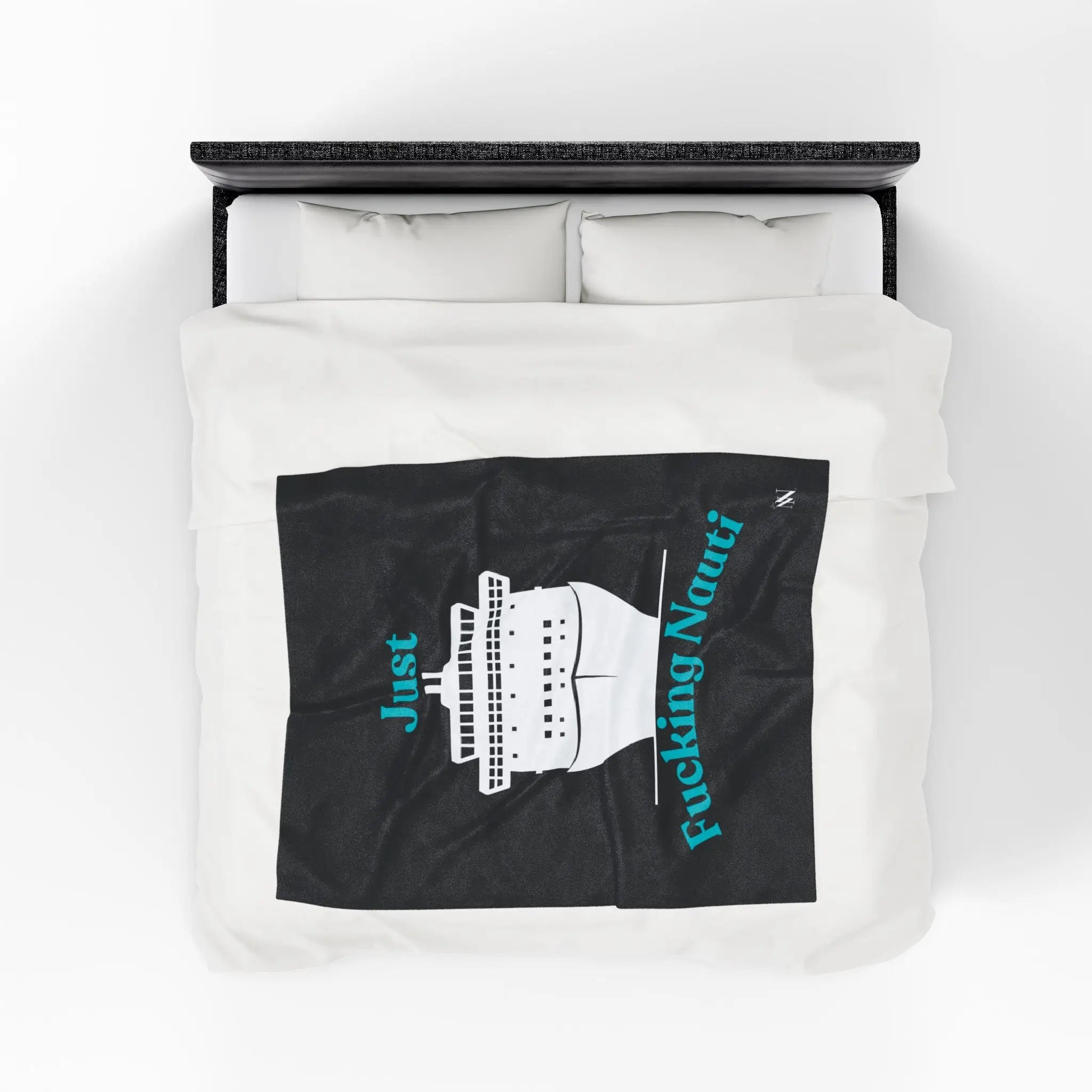 Just Fucking Nauti Black | Mix & Match Velveteen Fun-Flirty Loversâ Blankets