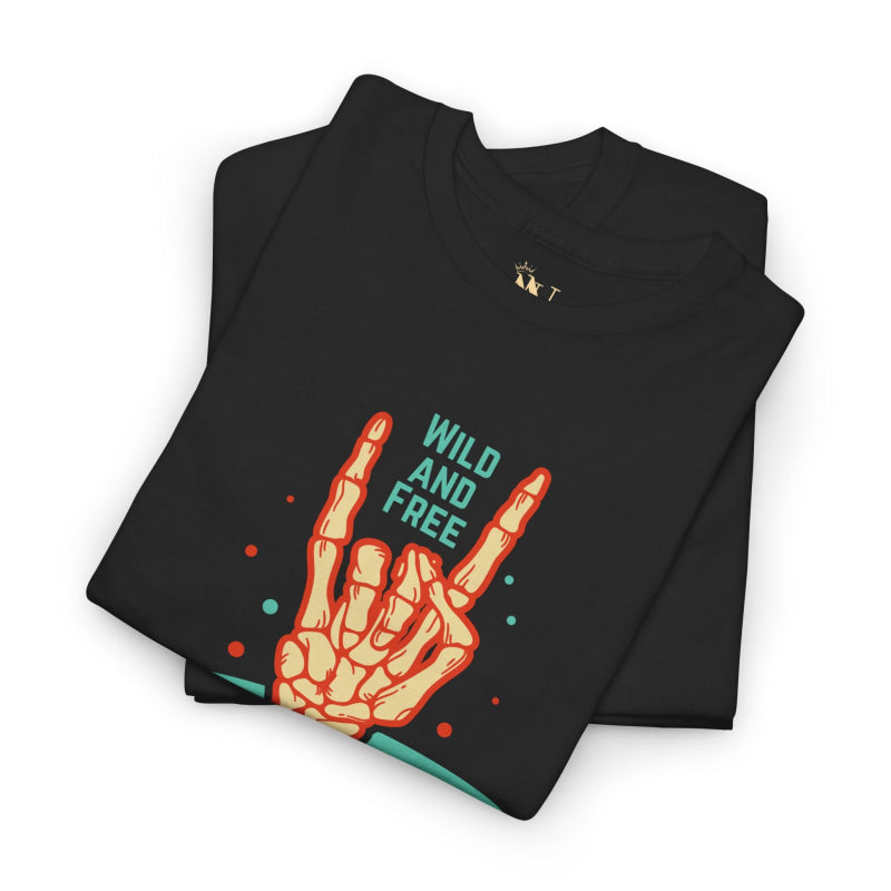 Throwing Horns Wild & Free | Mix & Match Cotton Unisex Fun-Flirty Lovers’ T-Shirts