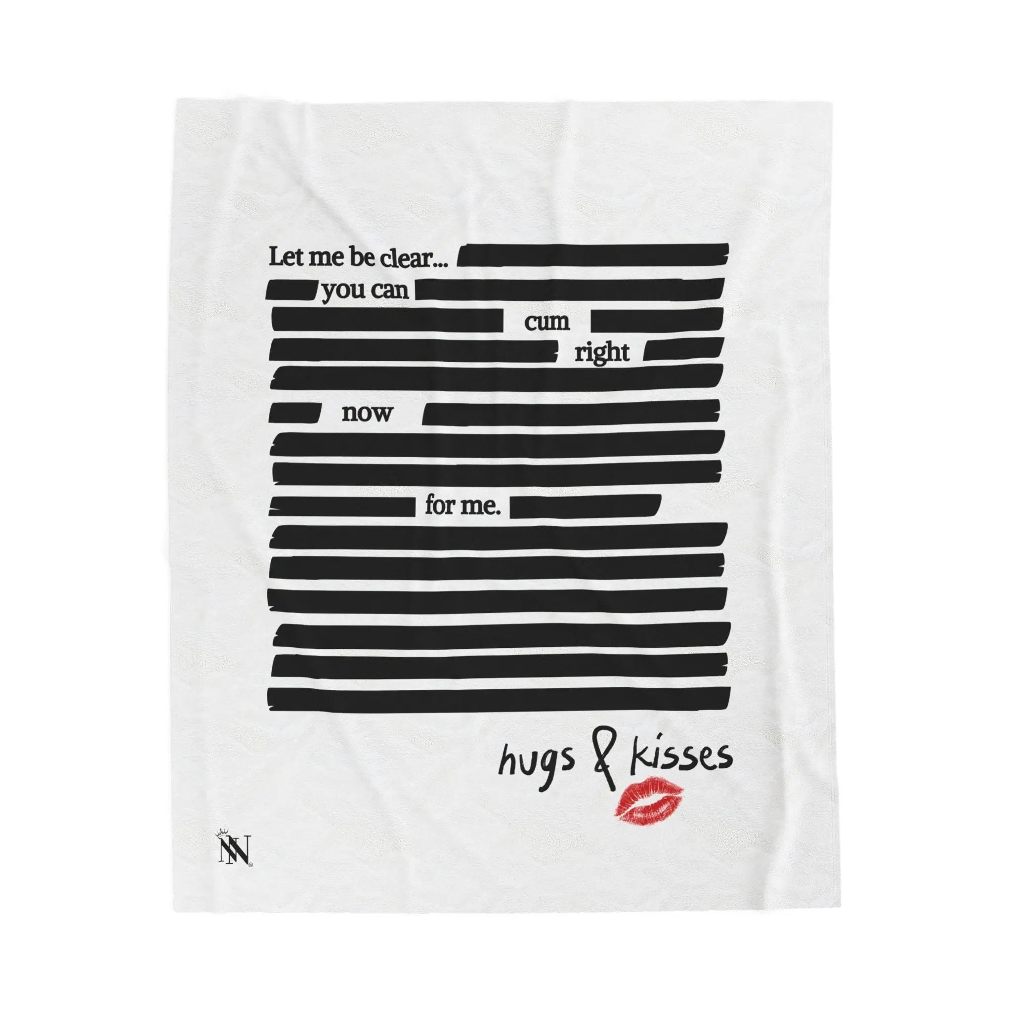 Let Me Be Clear... | Mix & Match Velveteen Fun-Flirty Lovers’ Blankets