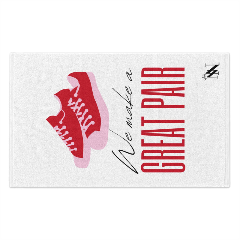 We Make a Great Pair Shoes | Mix & Match Soft Fun-Flirty Lovers’ Towels