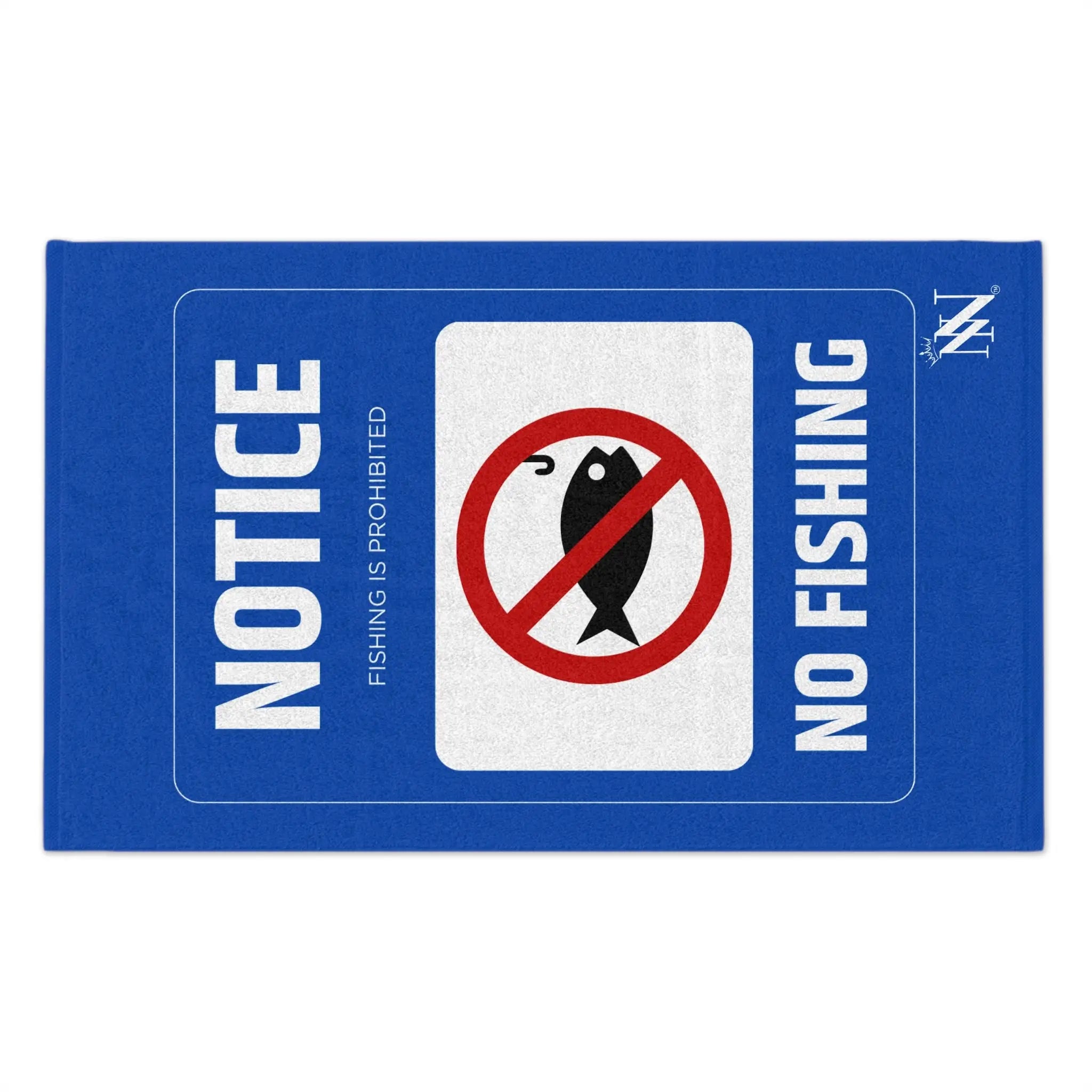 No Fishing Sign Sex Towel