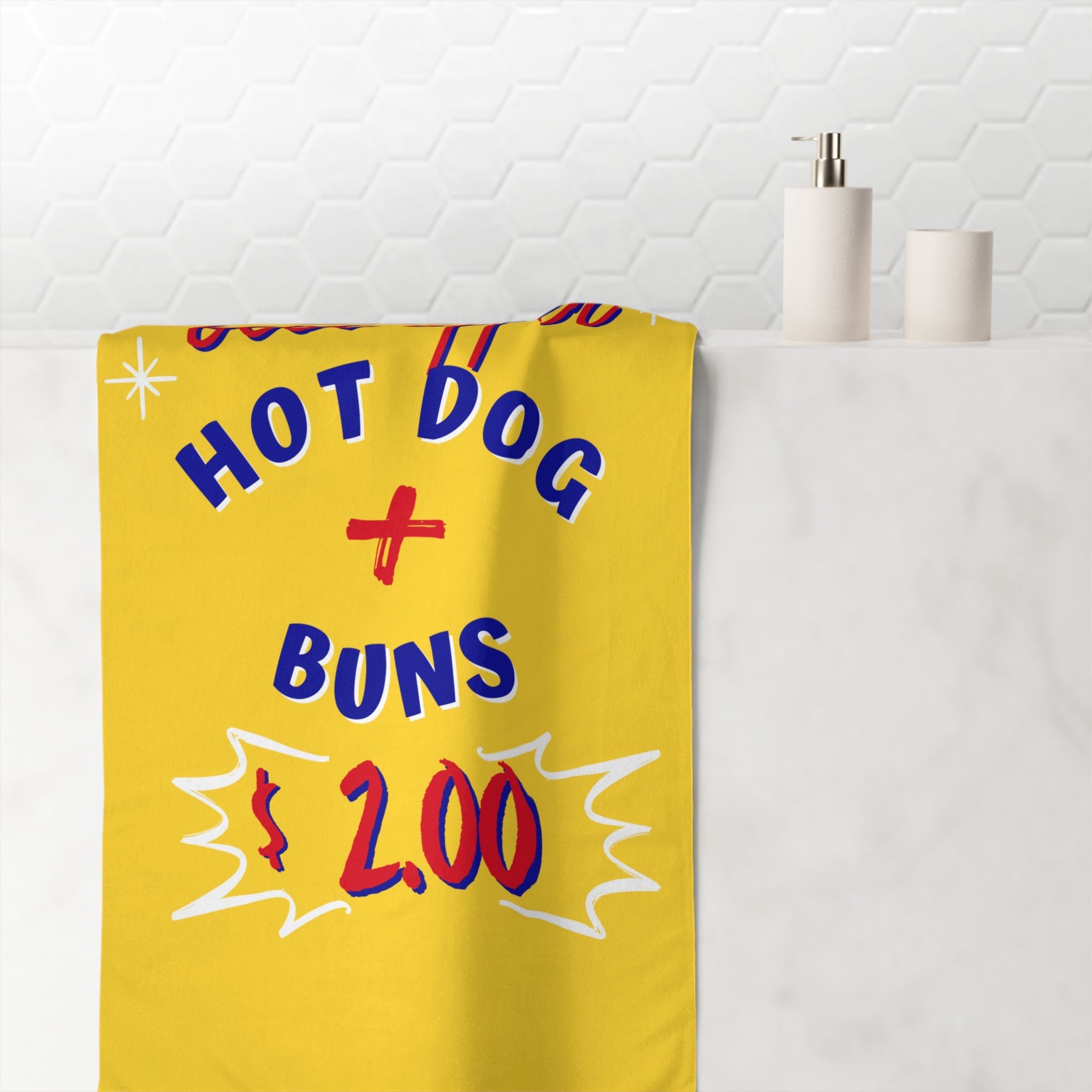 Hot Dog + Buns | Mix & Match XL Fun-Flirty Lovers’ Towels