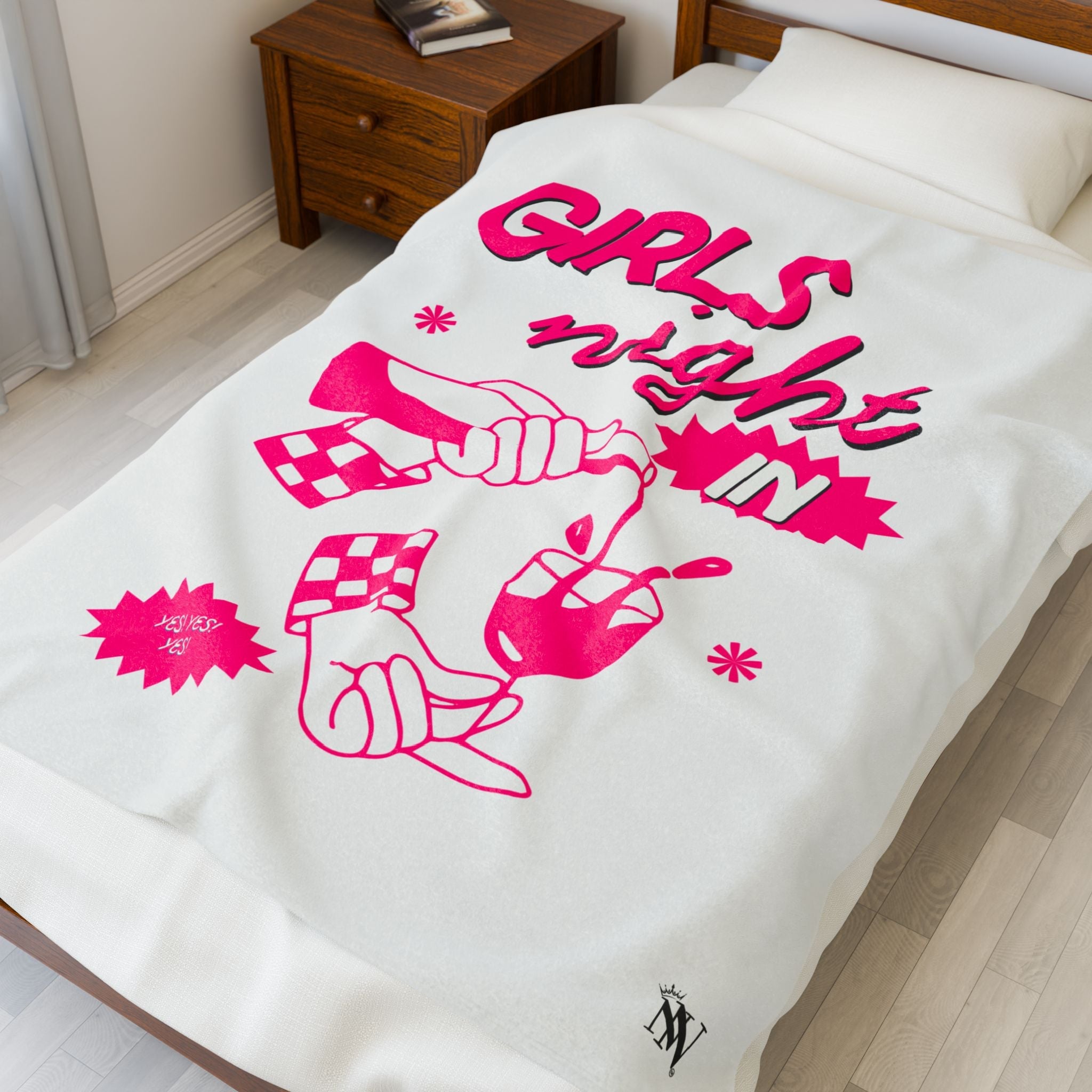 Girls Night In | Mix & Match Velveteen Fun-Flirty Lovers’ Blankets