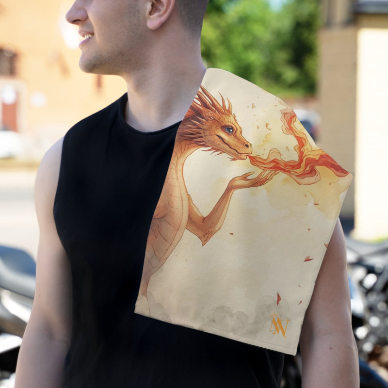 She Breathes Fire Dragon Fantasy | Mix & Match Soft Fun-Flirty Lovers’ Towels