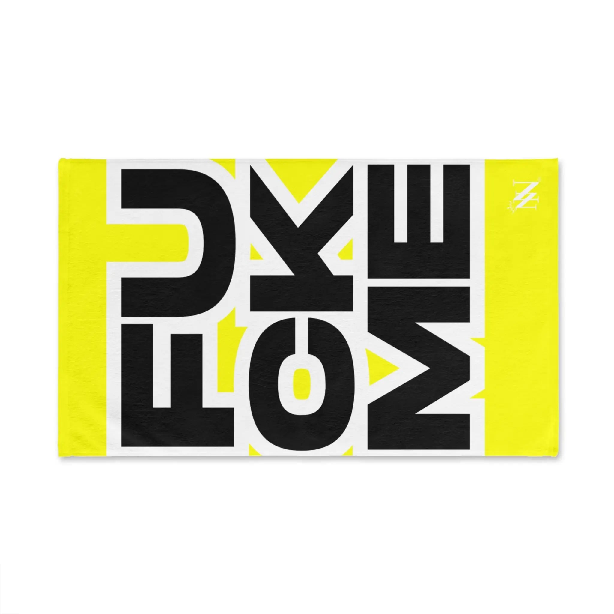 FUCK ME Block Letter Neon Yellow Cum Towel