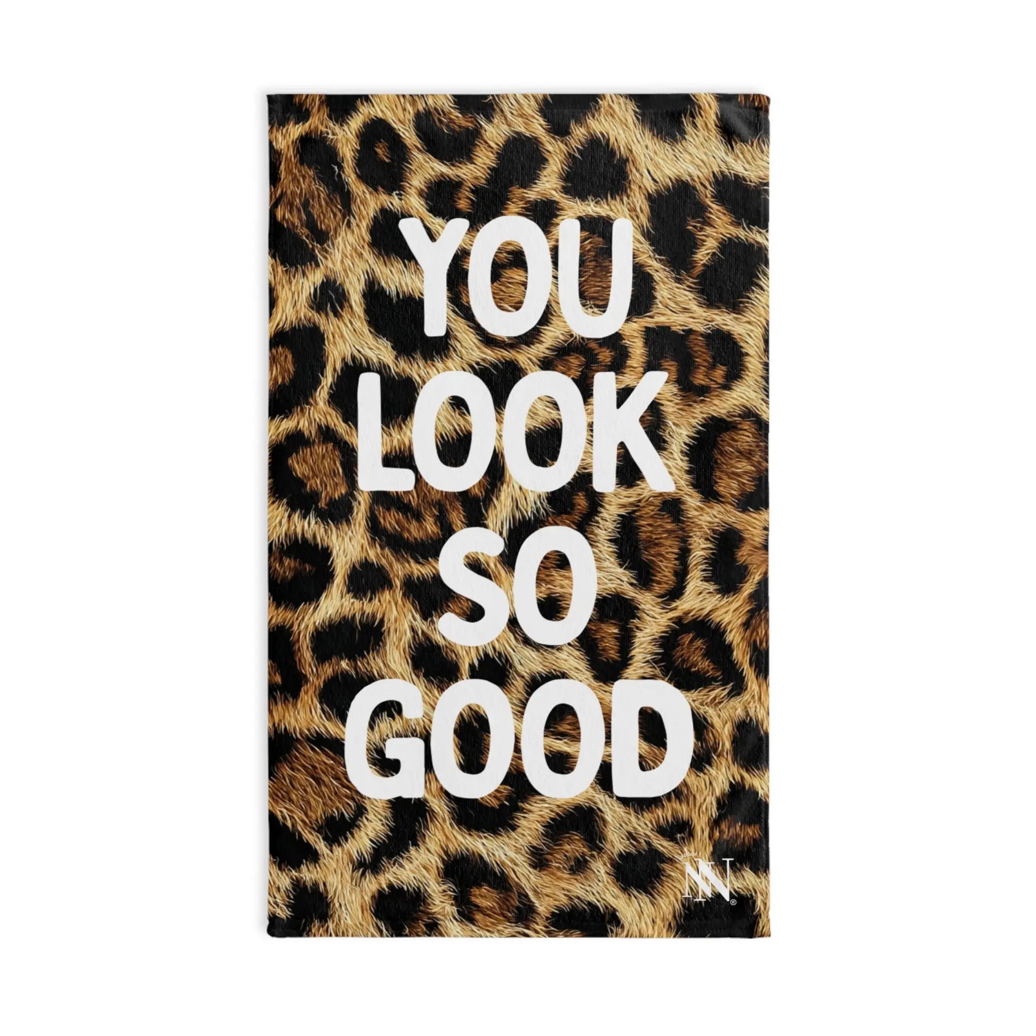 You Look So Good Realistic Cheetah Print Cum Towel