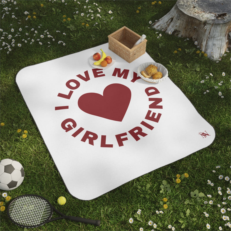 I Love My Girlfriend Heart | Mix Match Fun-Flirty Lovers’ Water-Resistant Blankets