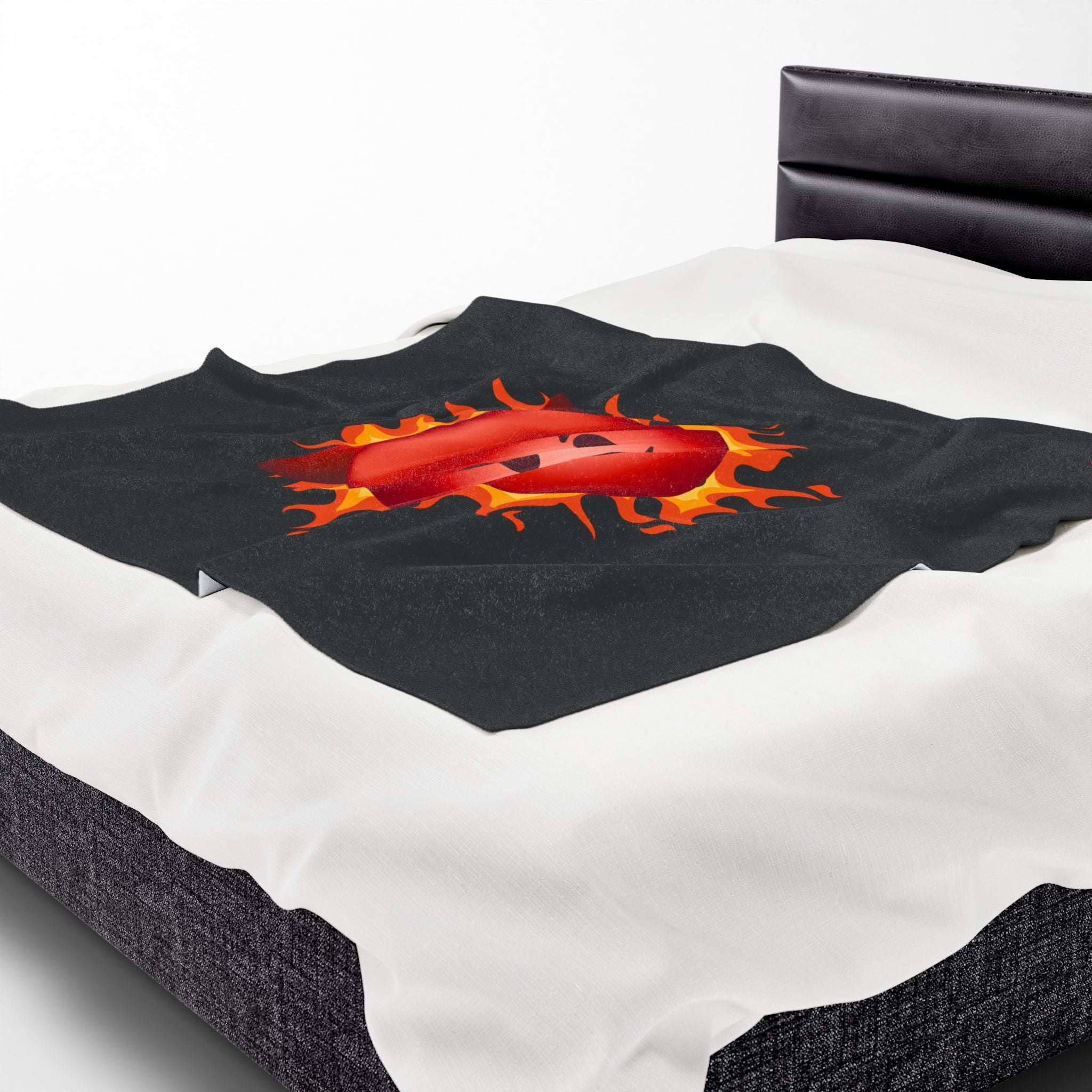 Red Hot Naughty Devil Emoji | Mix & Match Soft Fun-Flirty Lovers’ Blankets