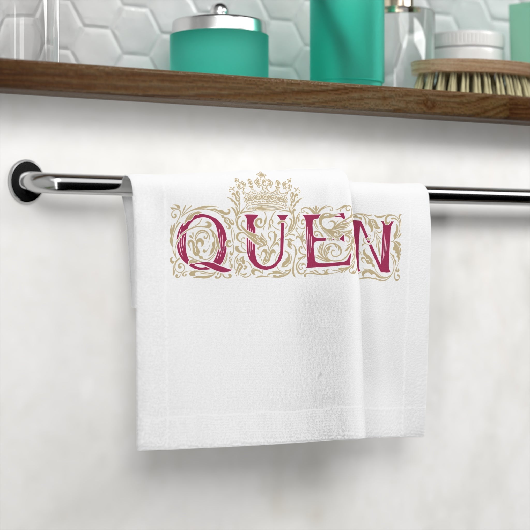 Gold Filigree Queen | Mix & Match Lils’ Fun-Flirty Lovers’ Towels