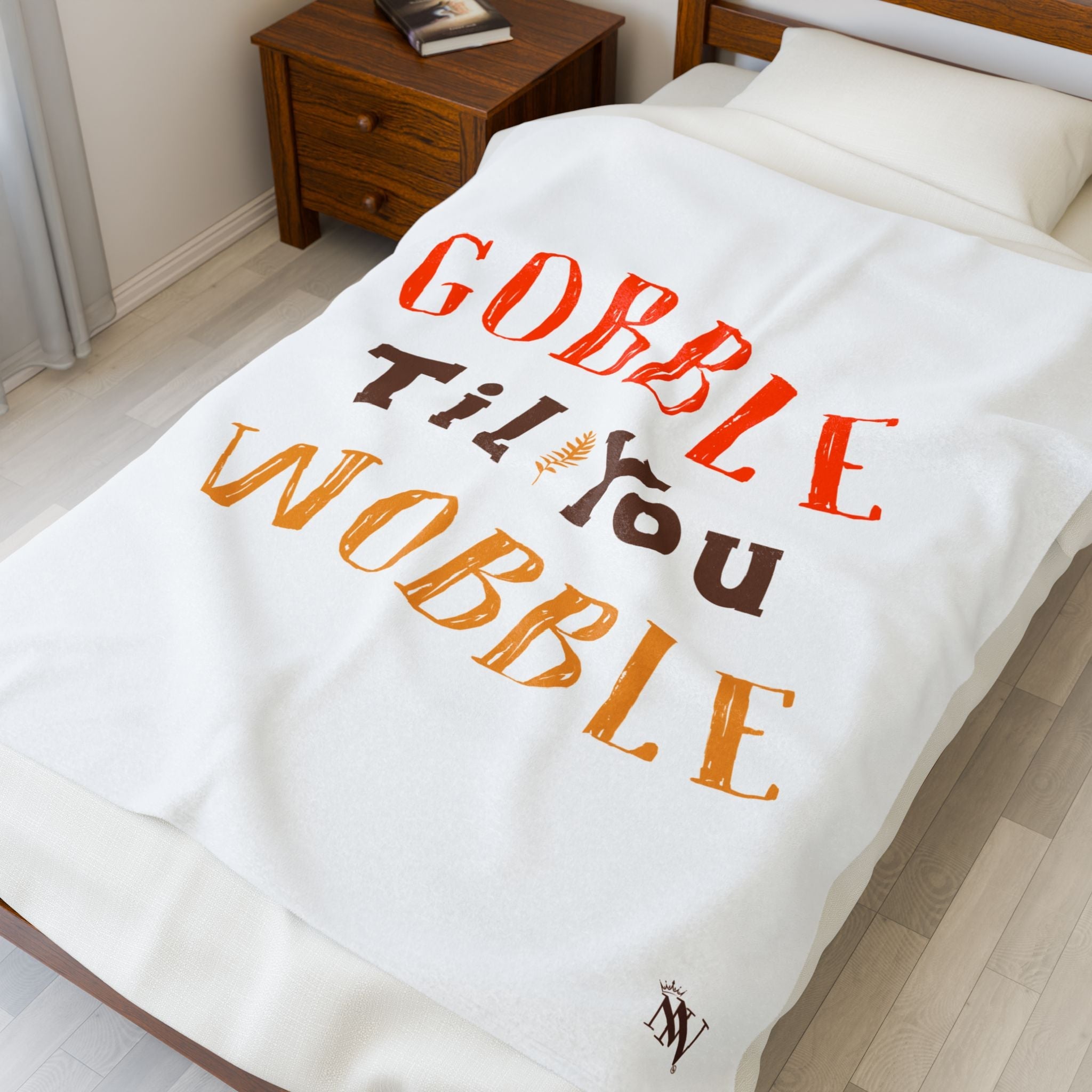 Gobble Til You Wobble | Mix & Match Velveteen Fun-Flirty Lovers’ Blankets