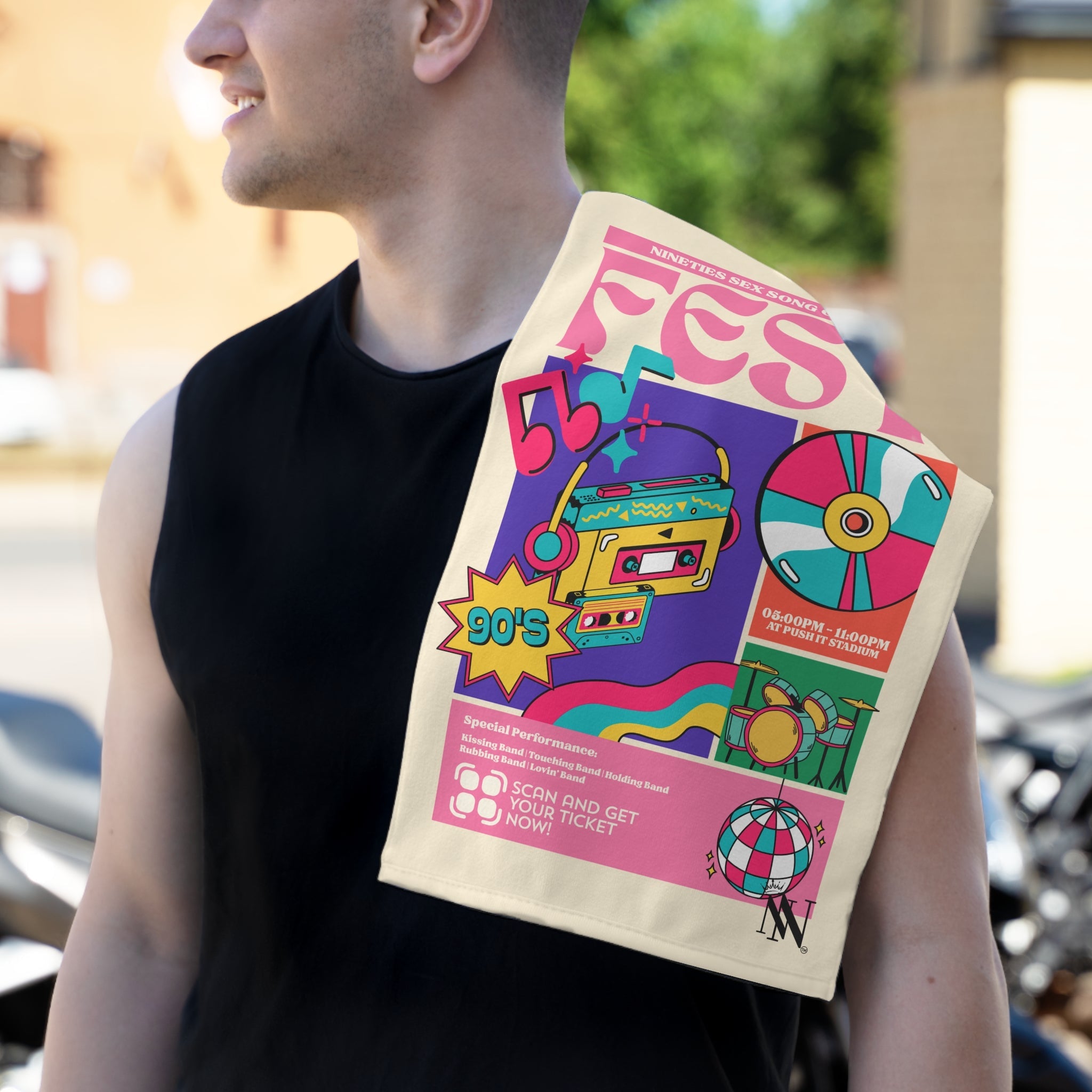 Nineties Sex Song | Mix & Match Soft Fun-Flirty Lovers’ Towels