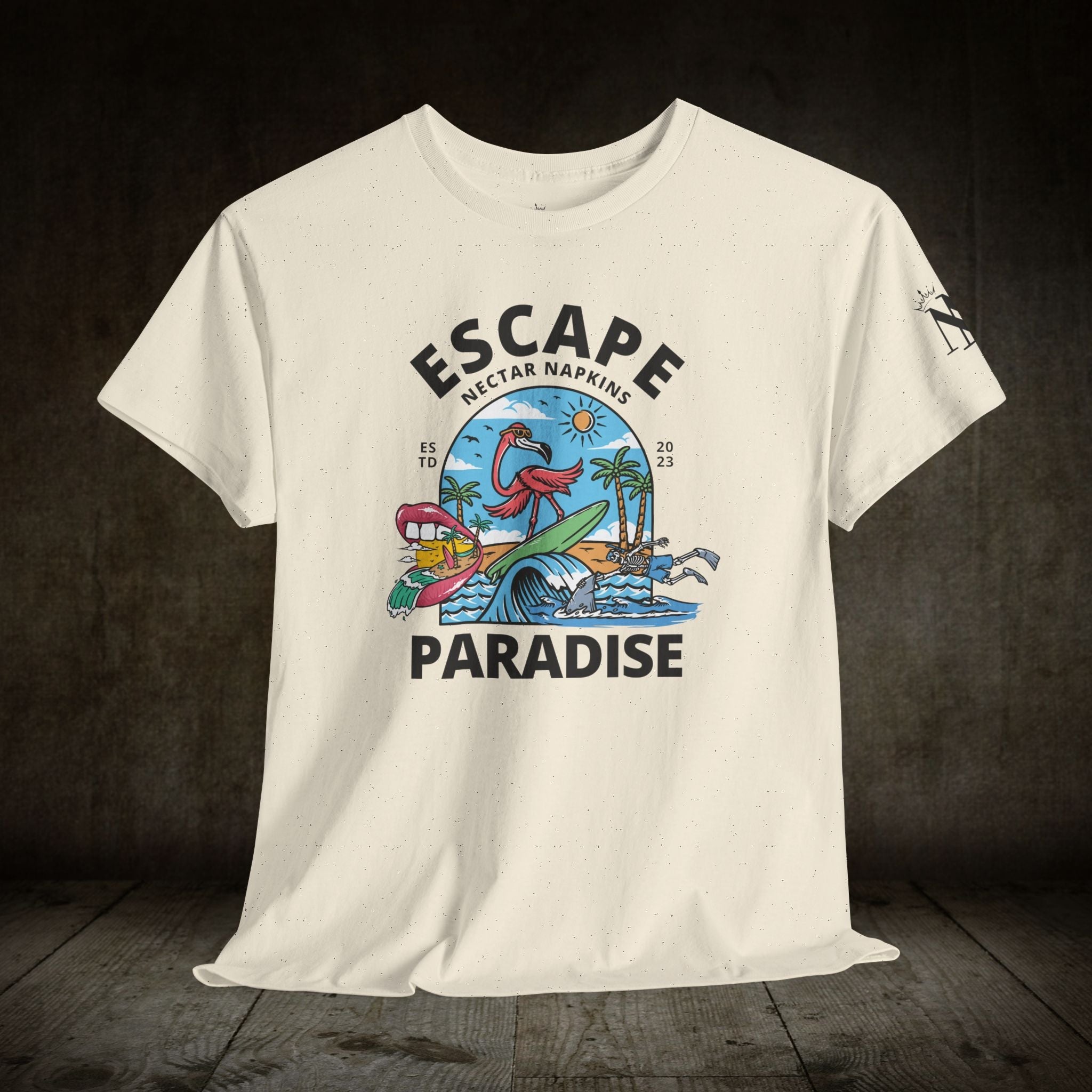 Escape Paradise | Mix & Match Cotton Unisex Fun-Flirty Lovers’ T-Shirts