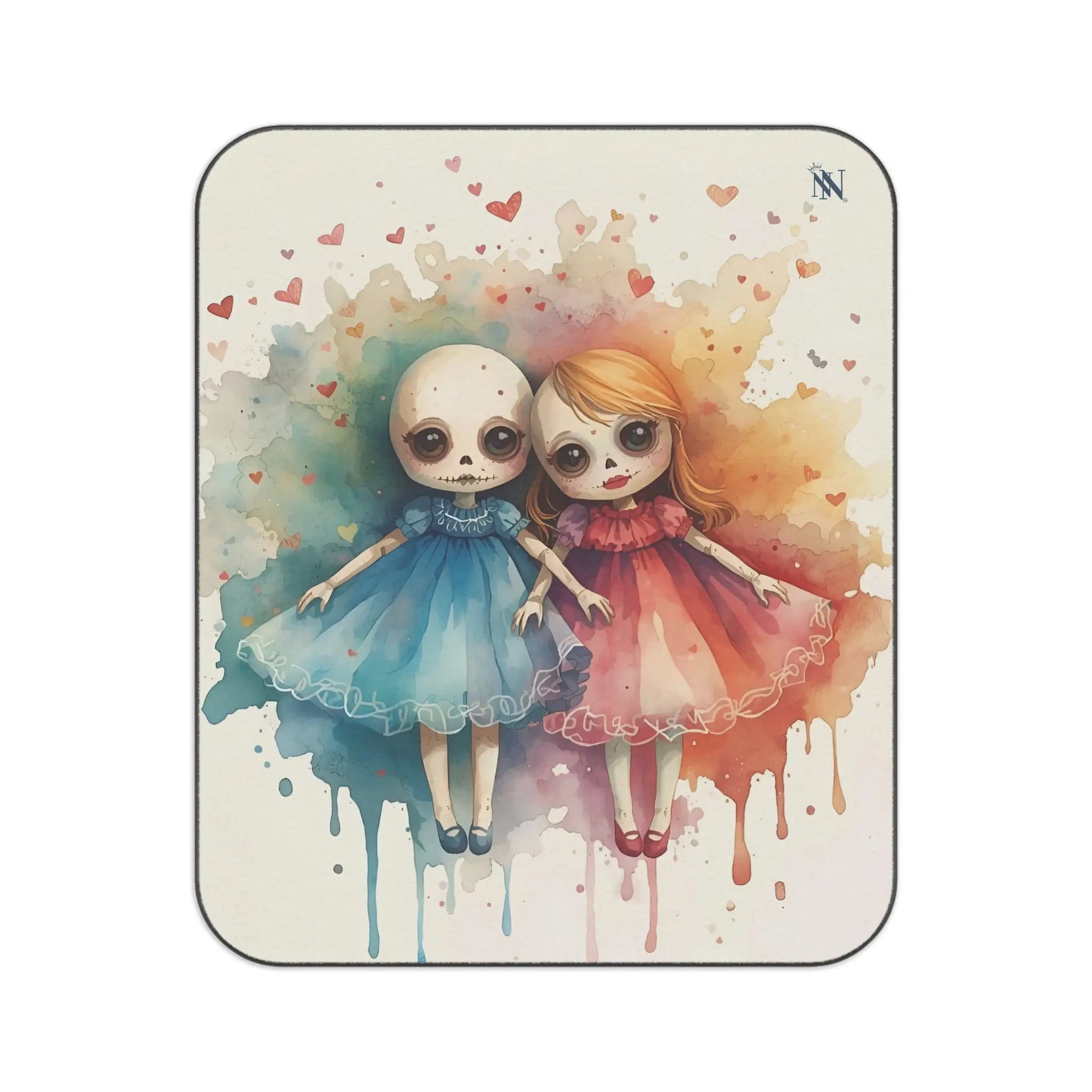 I Just Love Her Dolls Print | Mix Match Fun-Flirty Lovers’ Water-Resistant Blankets