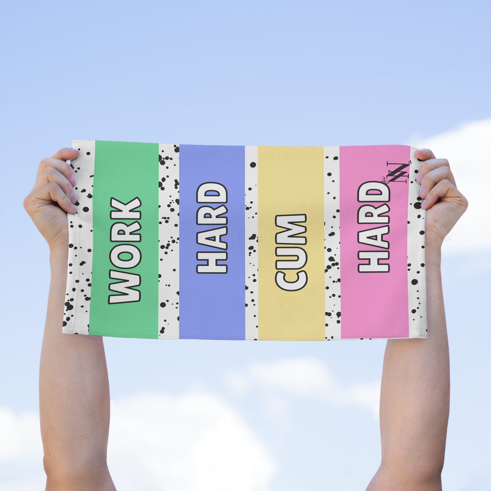 Work Hard Cum Hard | Mix & Match Soft Fun-Flirty Lovers’ Towels