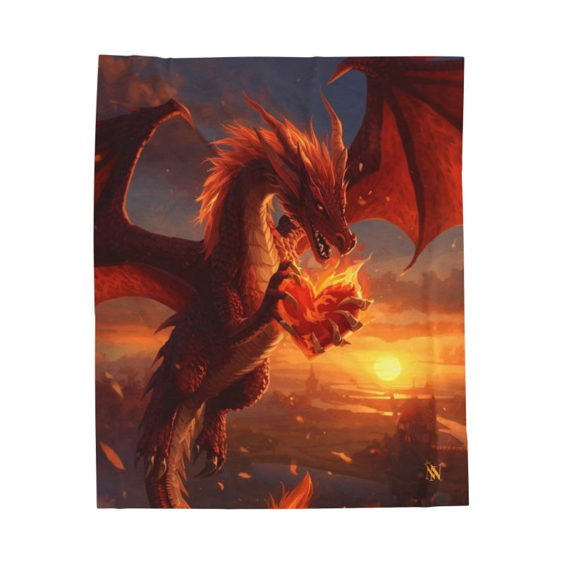 Hearts of Fire Dragon Fantasy | Mix & Match Soft Fun-Flirty Lovers’ Blankets