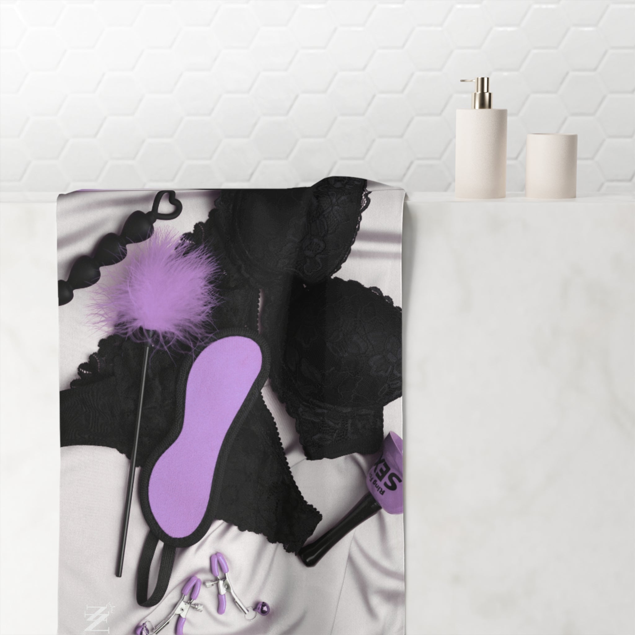 Ring Bell for Sex Playtime Photograph | Mix & Match XL Fun-Flirty Lovers’ Towels