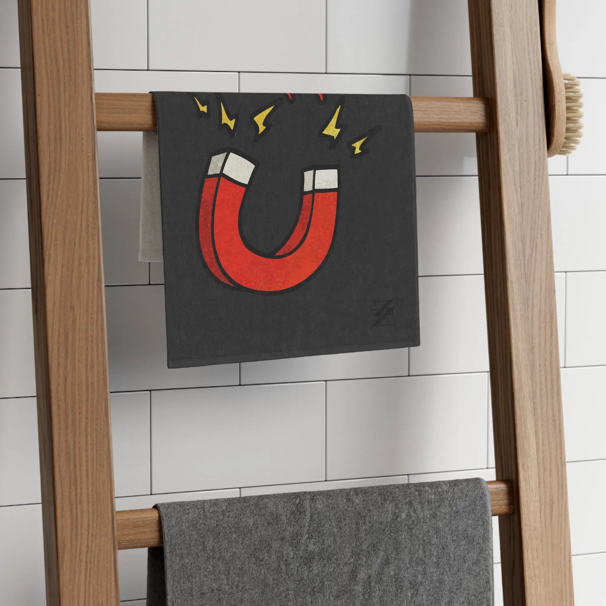 Love Magnet Dark Grey | Mix & Match Soft Fun-Flirty Lovers’ Towels