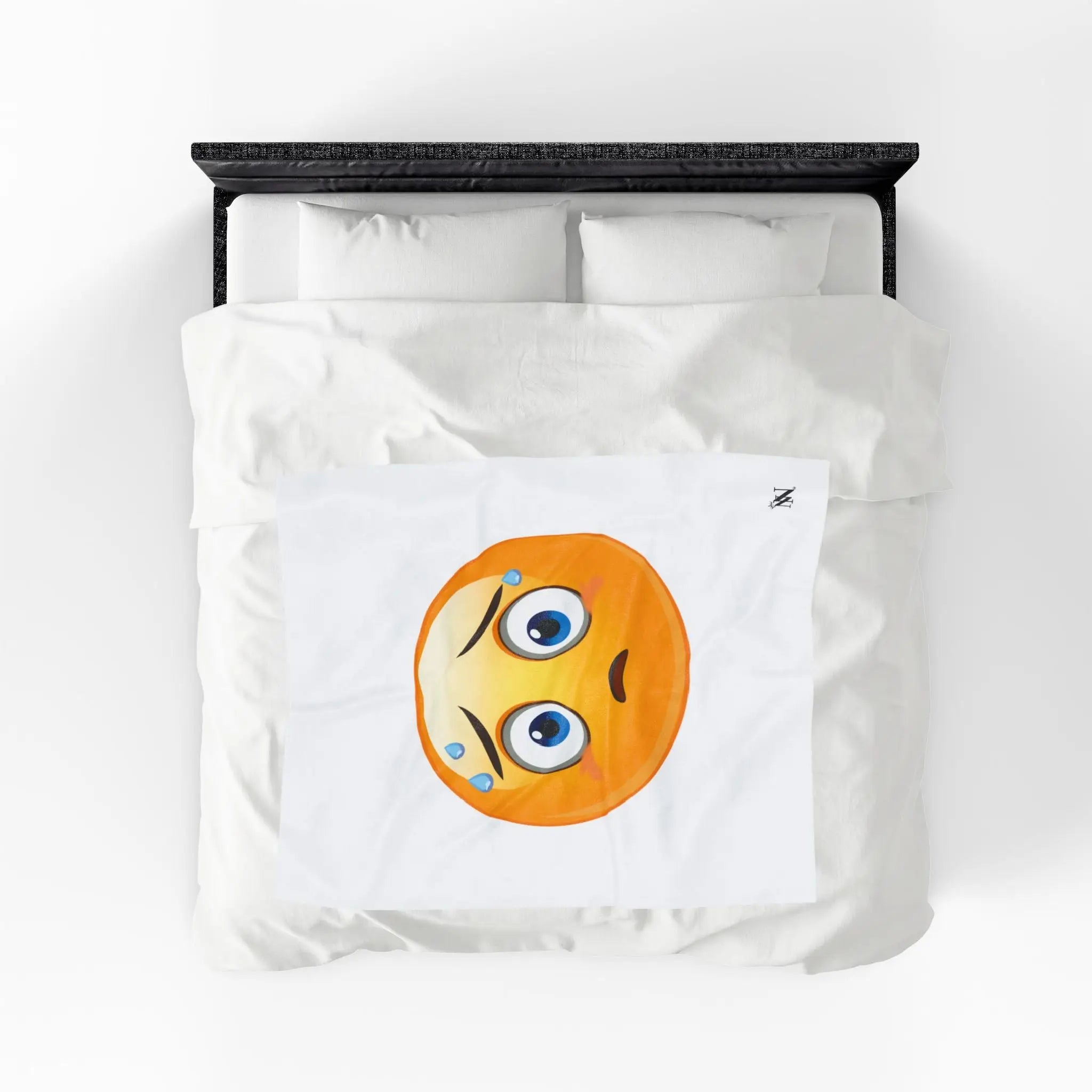Sweating It Emoji Blanket