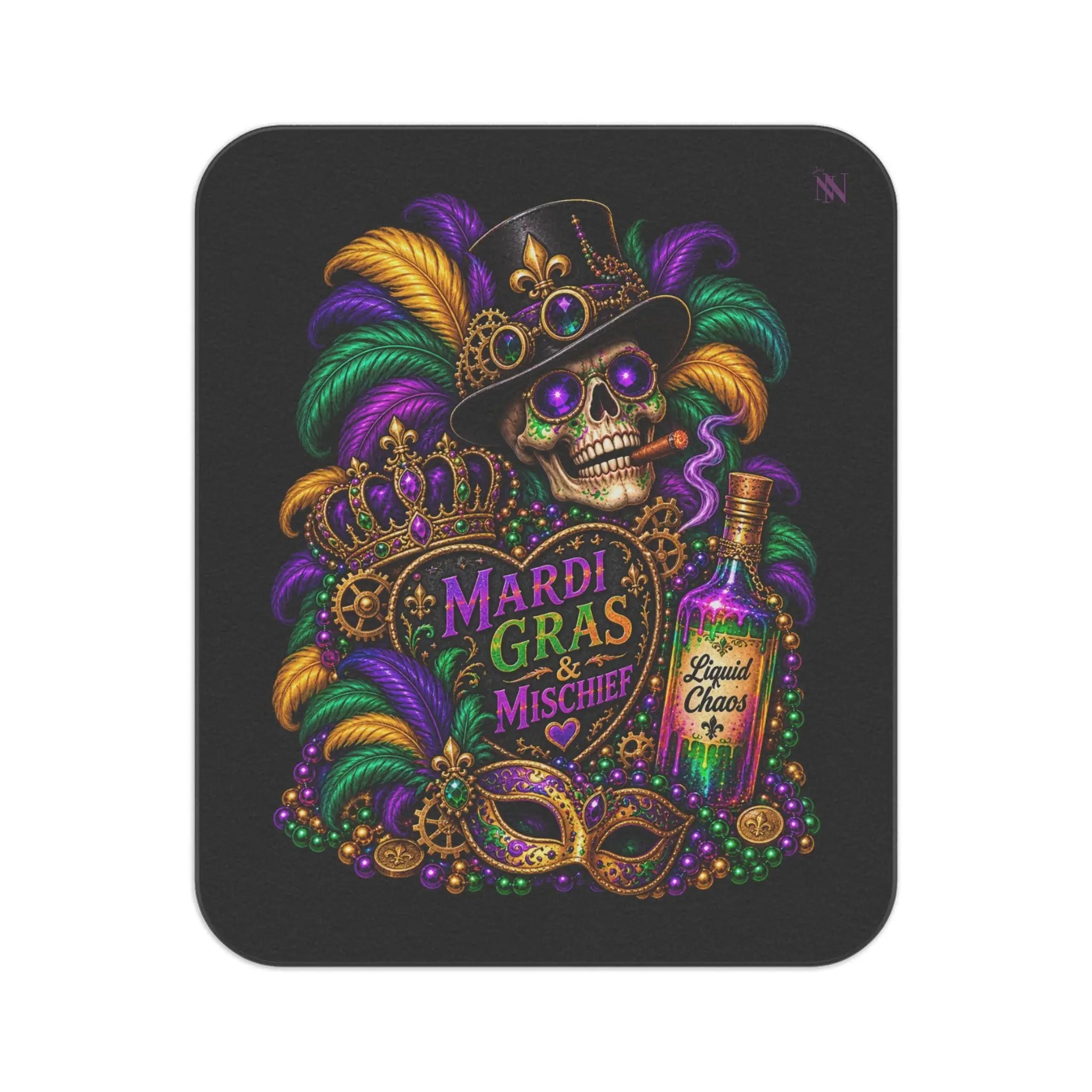 Mardi Gras & Mischief Skull Water-Resistant Sex Blanket