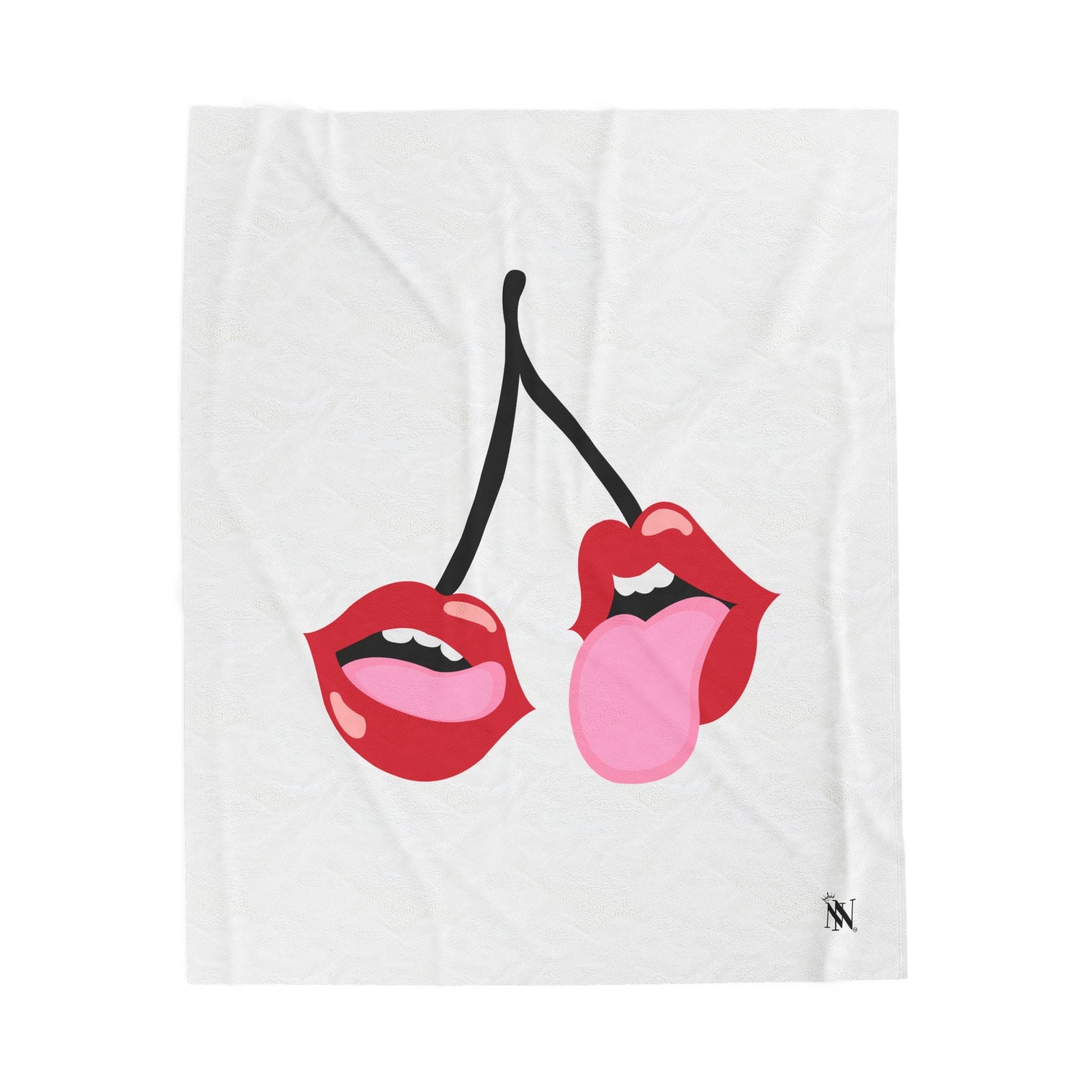 Lick My Cherries | Mix & Match Velveteen Fun-Flirty Lovers’ Blankets