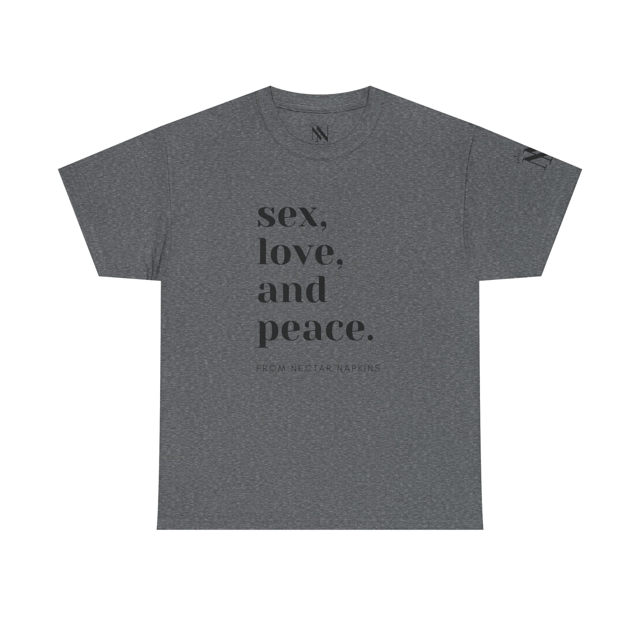 Sex Peace Love | Mix & Match 100% Cotton Unisex Fun-Flirty Lovers’ Tees