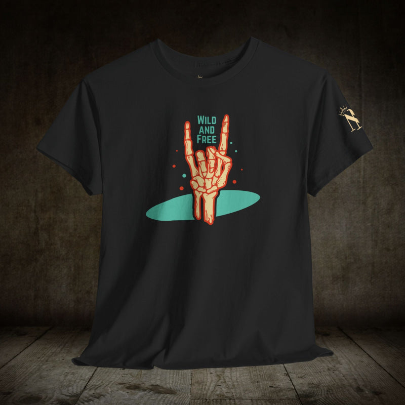 Throwing Horns Wild & Free | Mix & Match Cotton Unisex Fun-Flirty Lovers’ T-Shirts