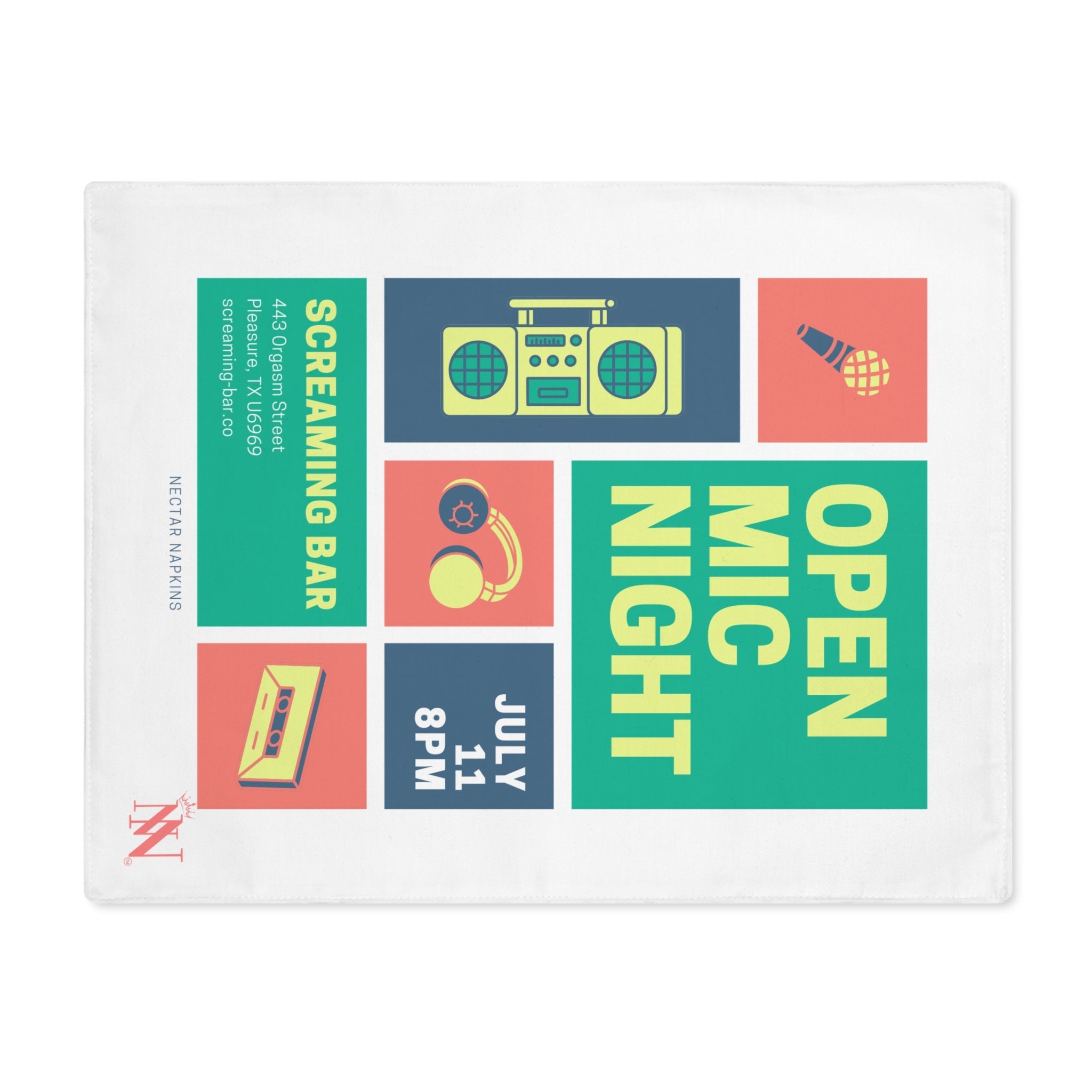 Open Mic Night | Mix & Match Playful Fun-Flirty Lovers’ Toy Mats