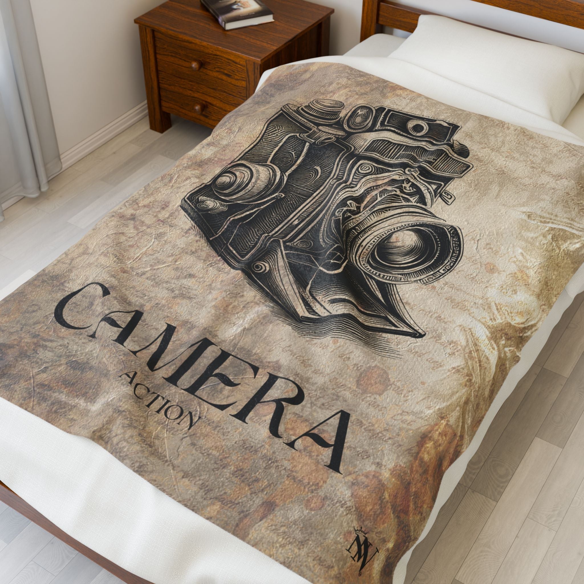 Vintage Camera Action | Mix & Match Soft Fun-Flirty Lovers’ Blankets