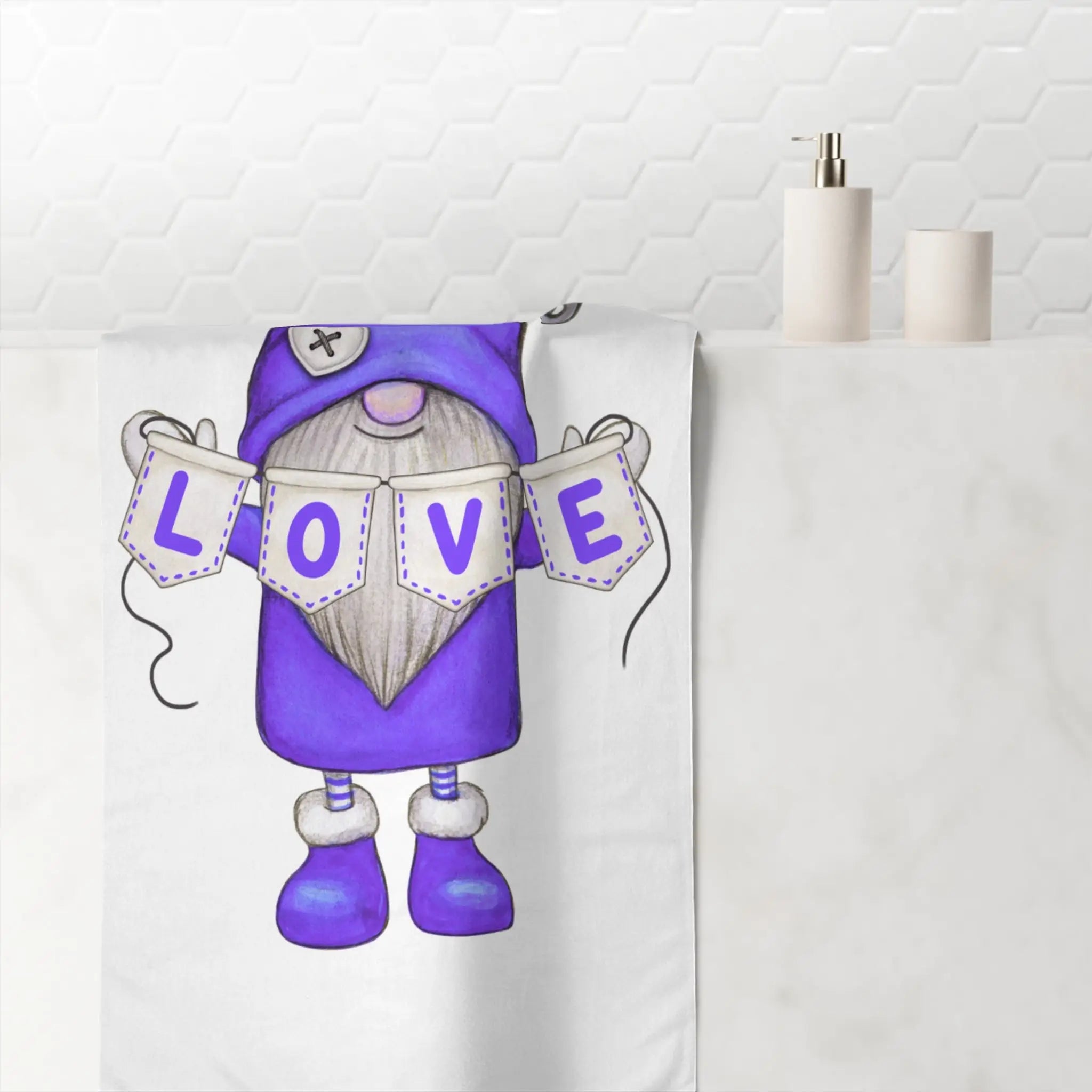 Love Gnome | Mix & Match XL Fun-Flirty Lovers’ Towels