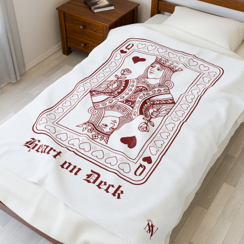 Queen Heart on Deck | Mix & Match Soft Fun-Flirty Lovers’ Blankets