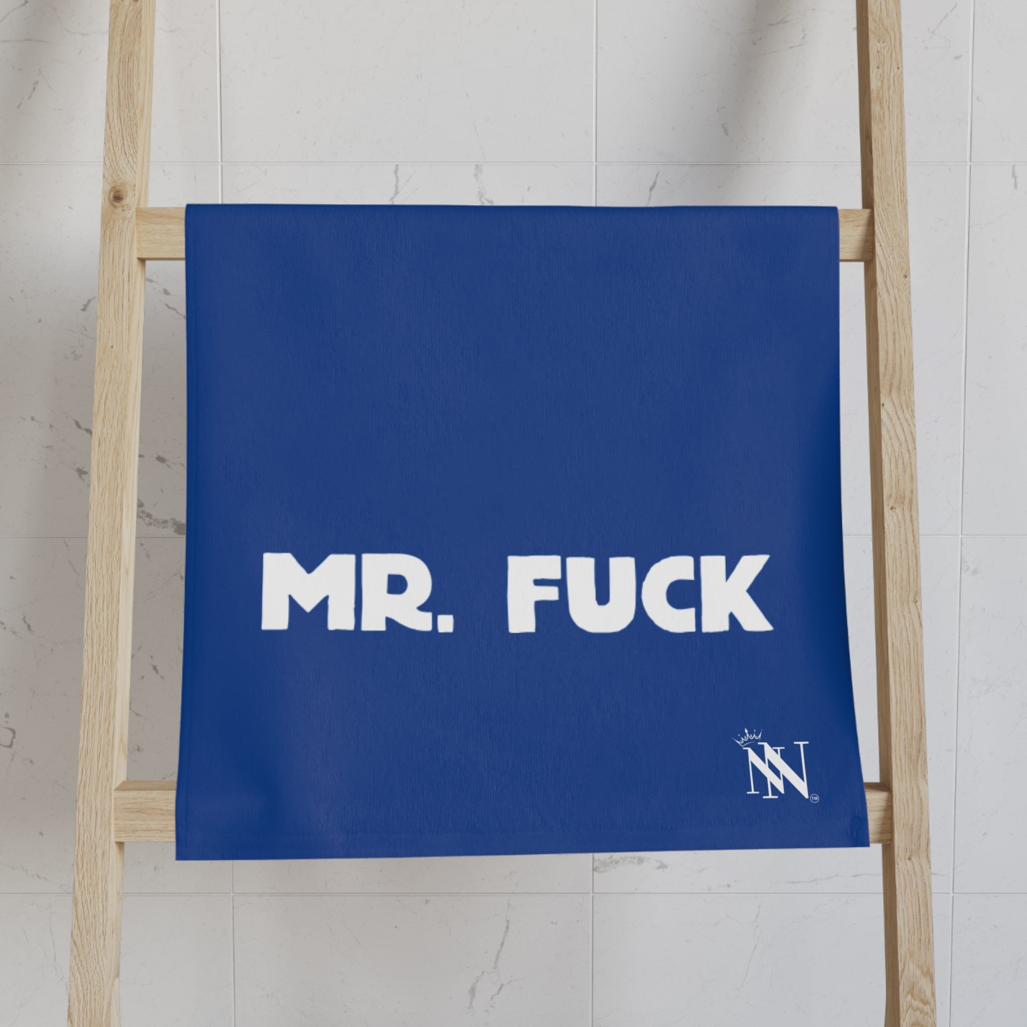 Mr. Mrs. Fuck Shareable Sides Blue Cum Towel