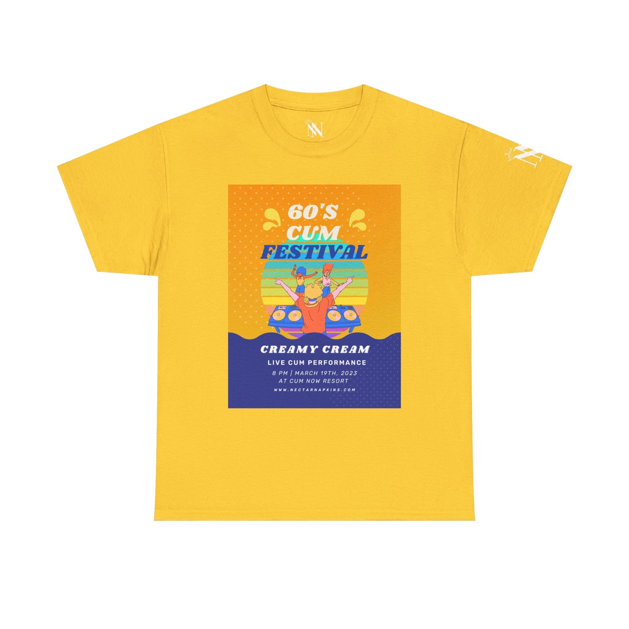 60s Cum Party | Mix & Match 100% Cotton Unisex Fun-Flirty Lovers’ Tees