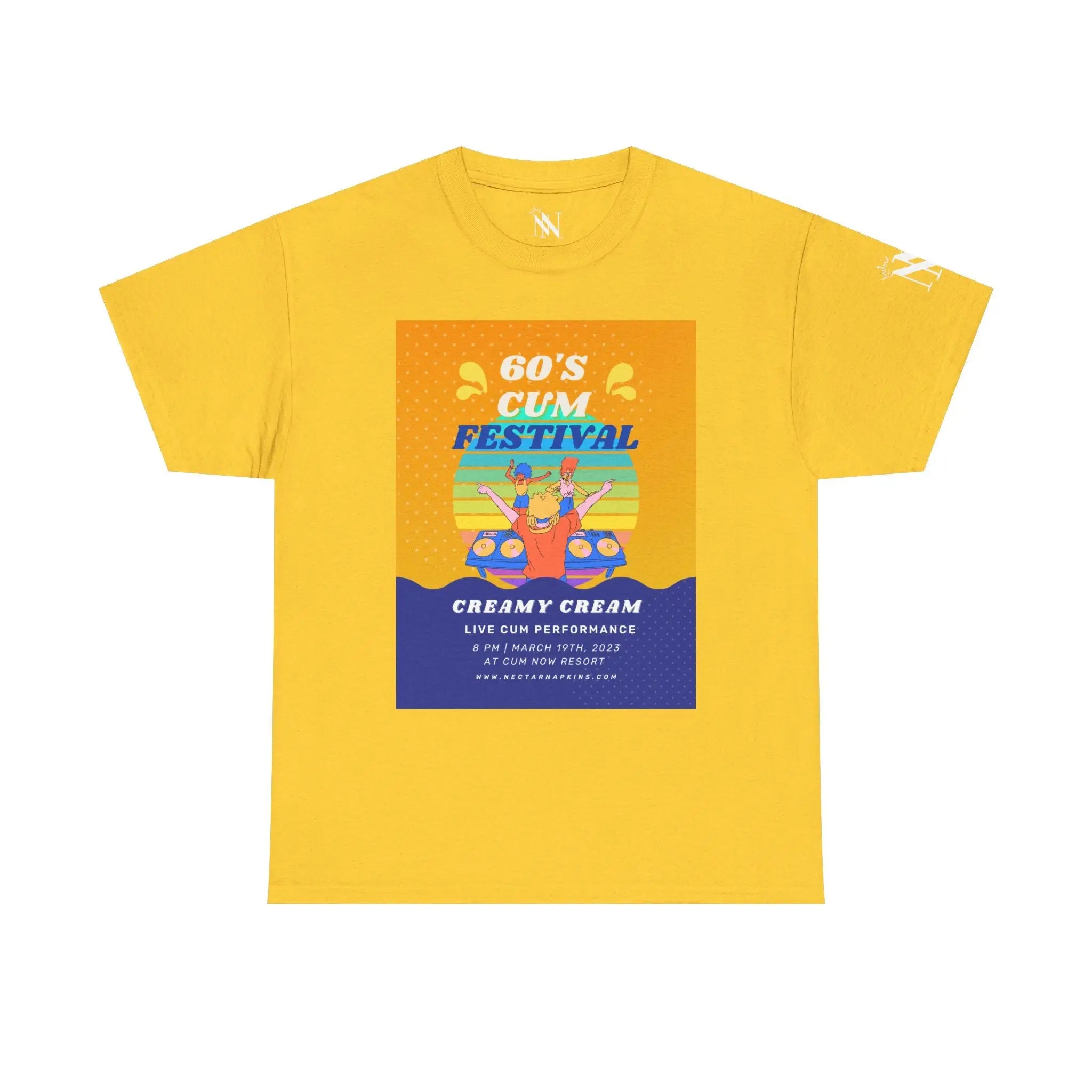 60s Cum Party | Mix & Match 100% Cotton Unisex Fun-Flirty Lovers’ Tees