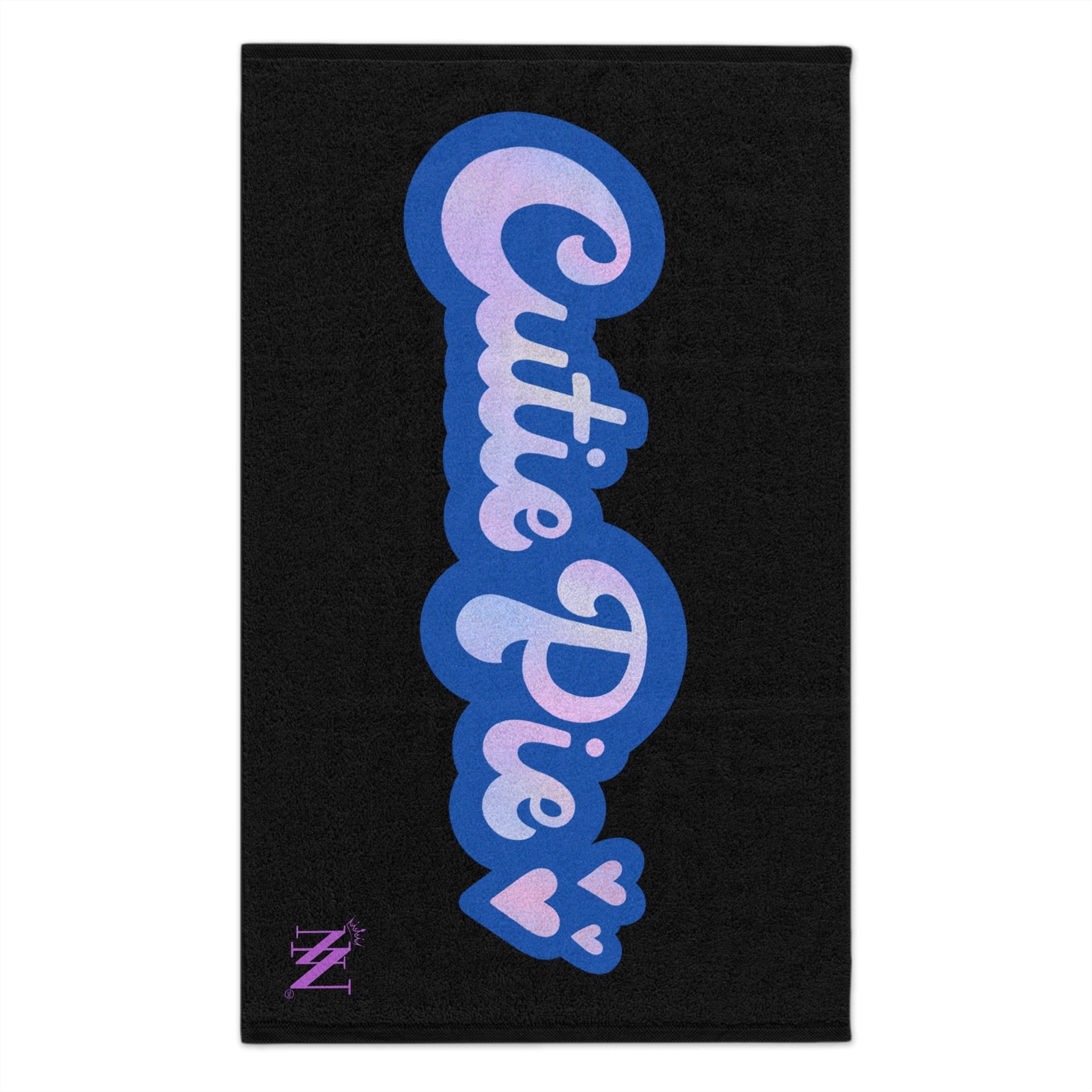 Cutie Pie Black | Mix & Match Soft Fun-Flirty Lovers’ Towels