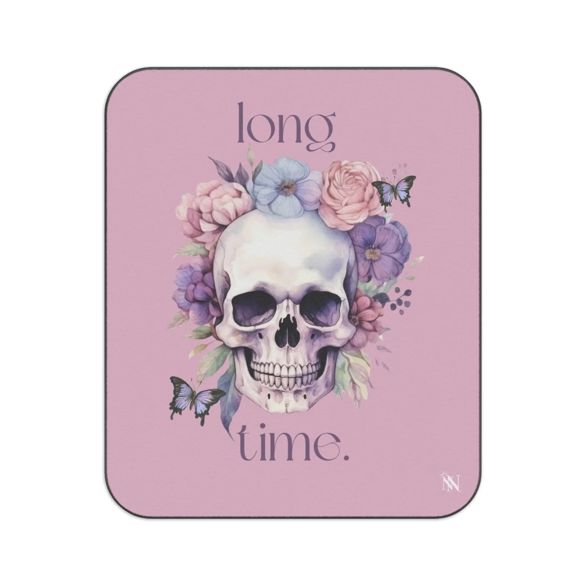 Long Time. Skull Floral | Nectar Napkins Fun-Flirty Lovers’ Sex Blankets