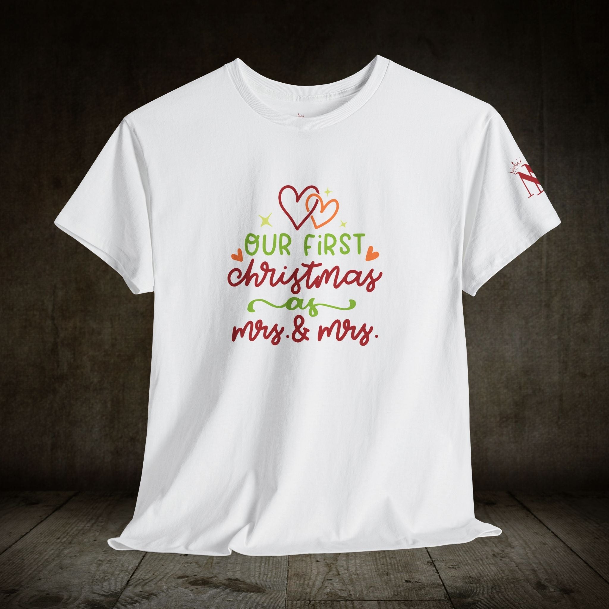 Our First Christmas as Mrs. & Mrs. | Mix & Match 100% Cotton Unisex Fun-Flirty Lovers’ Tees