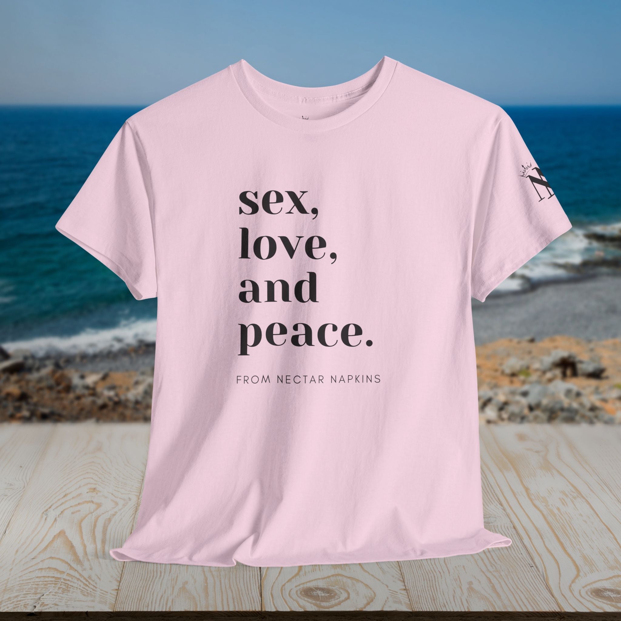 Sex Peace Love | Mix & Match 100% Cotton Unisex Fun-Flirty Lovers’ Tees
