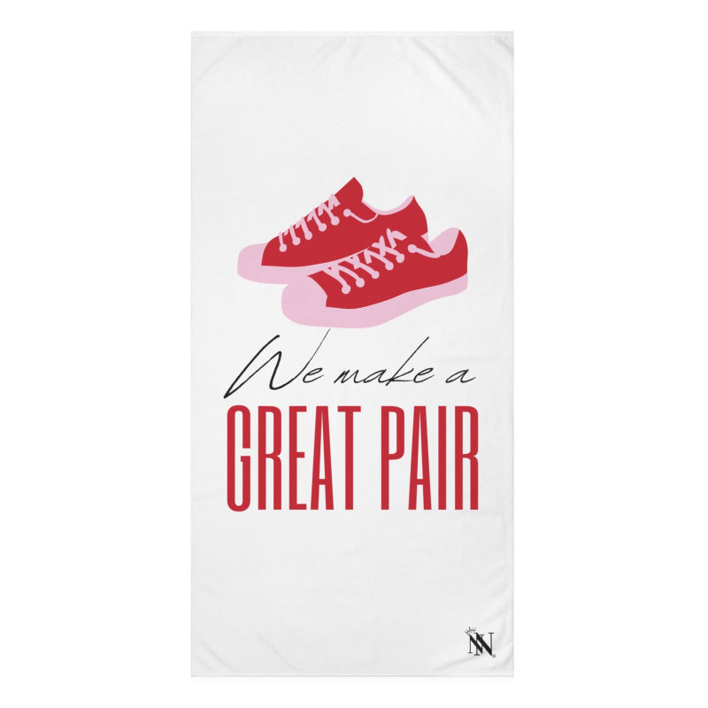 We Make a Great Pair Shoes | Mix & Match XL Fun-Flirty Lovers’ Towels