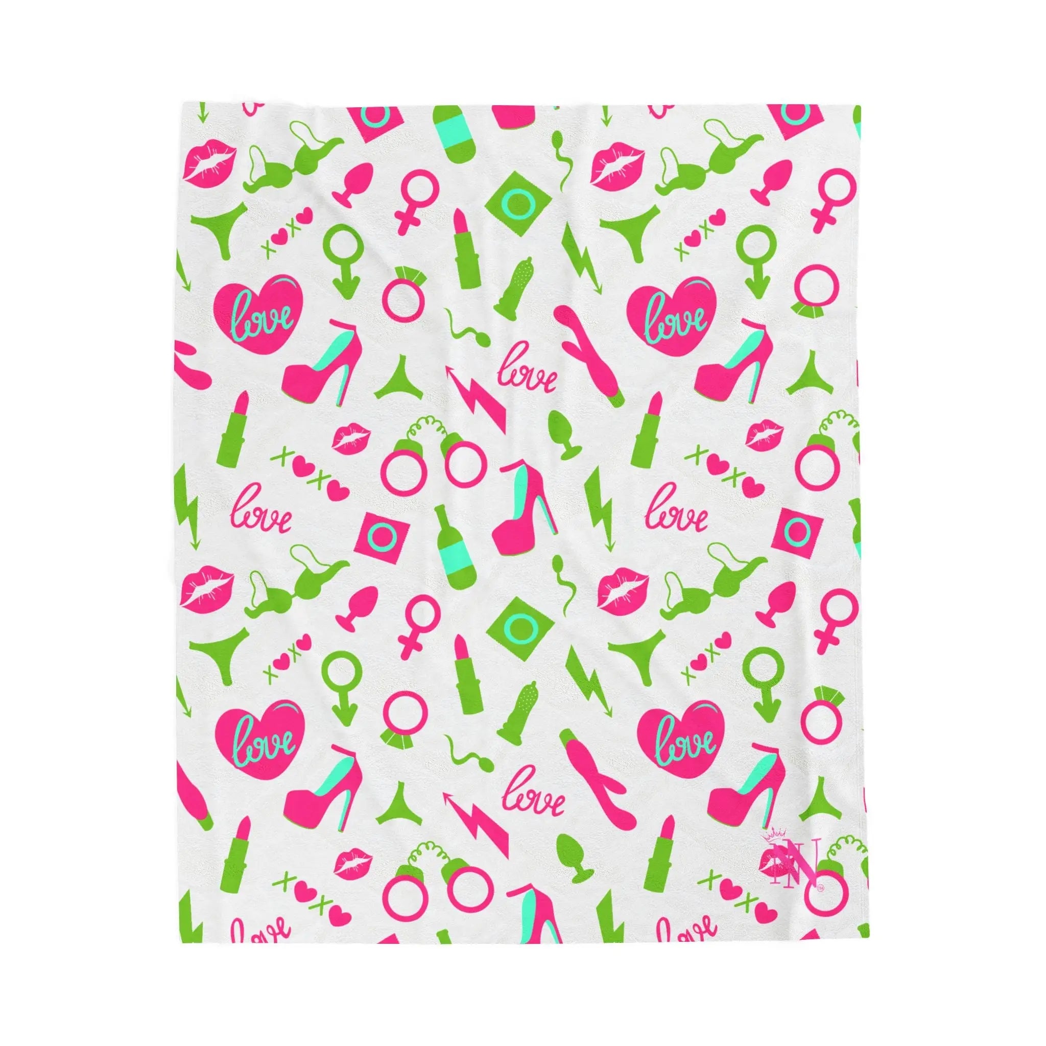 Heels & Love | Mix & Match Velveteen Fun-Flirty Lovers’ Blankets