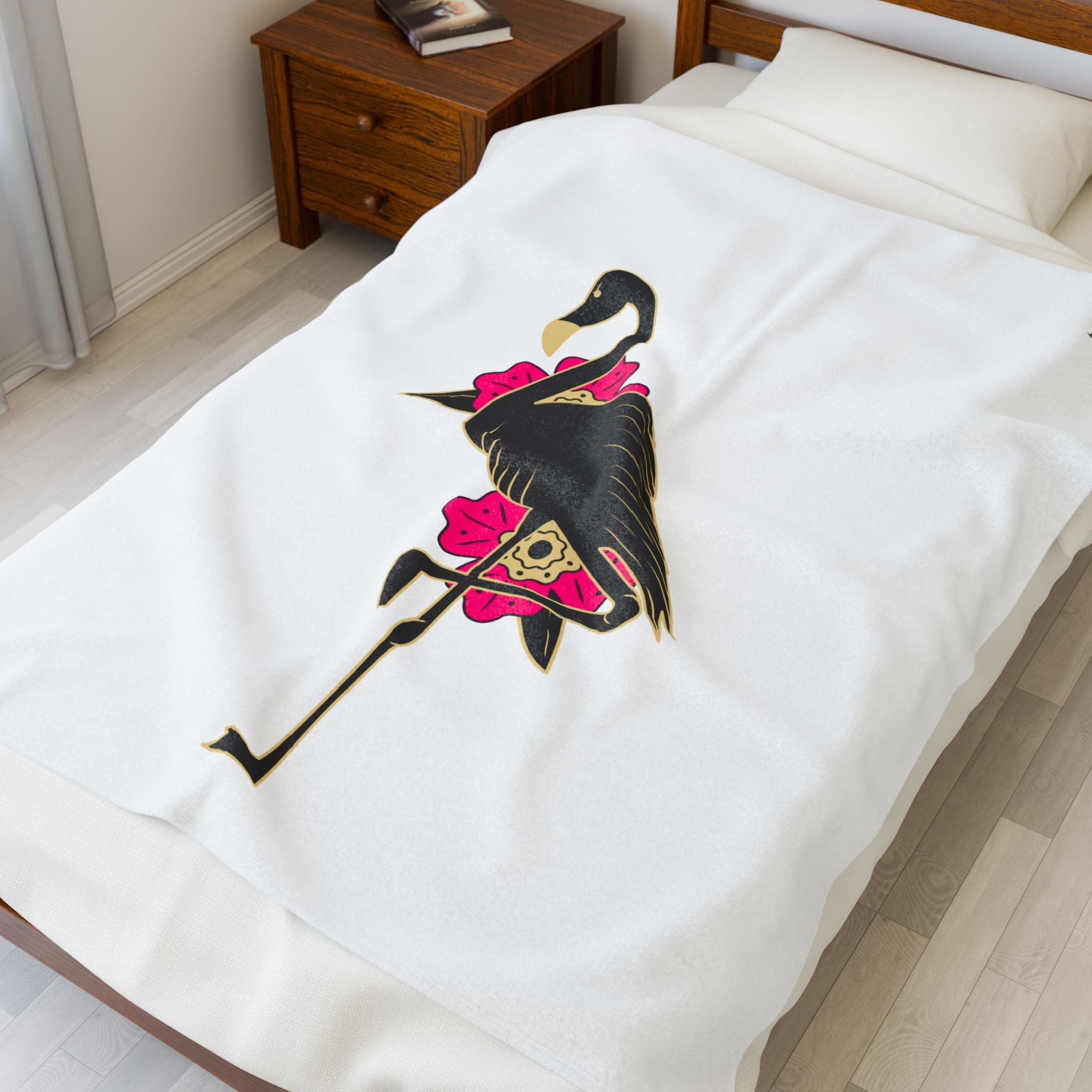 Black Flamingo | Mix & Match Soft Fun-Flirty Lovers’ Blankets