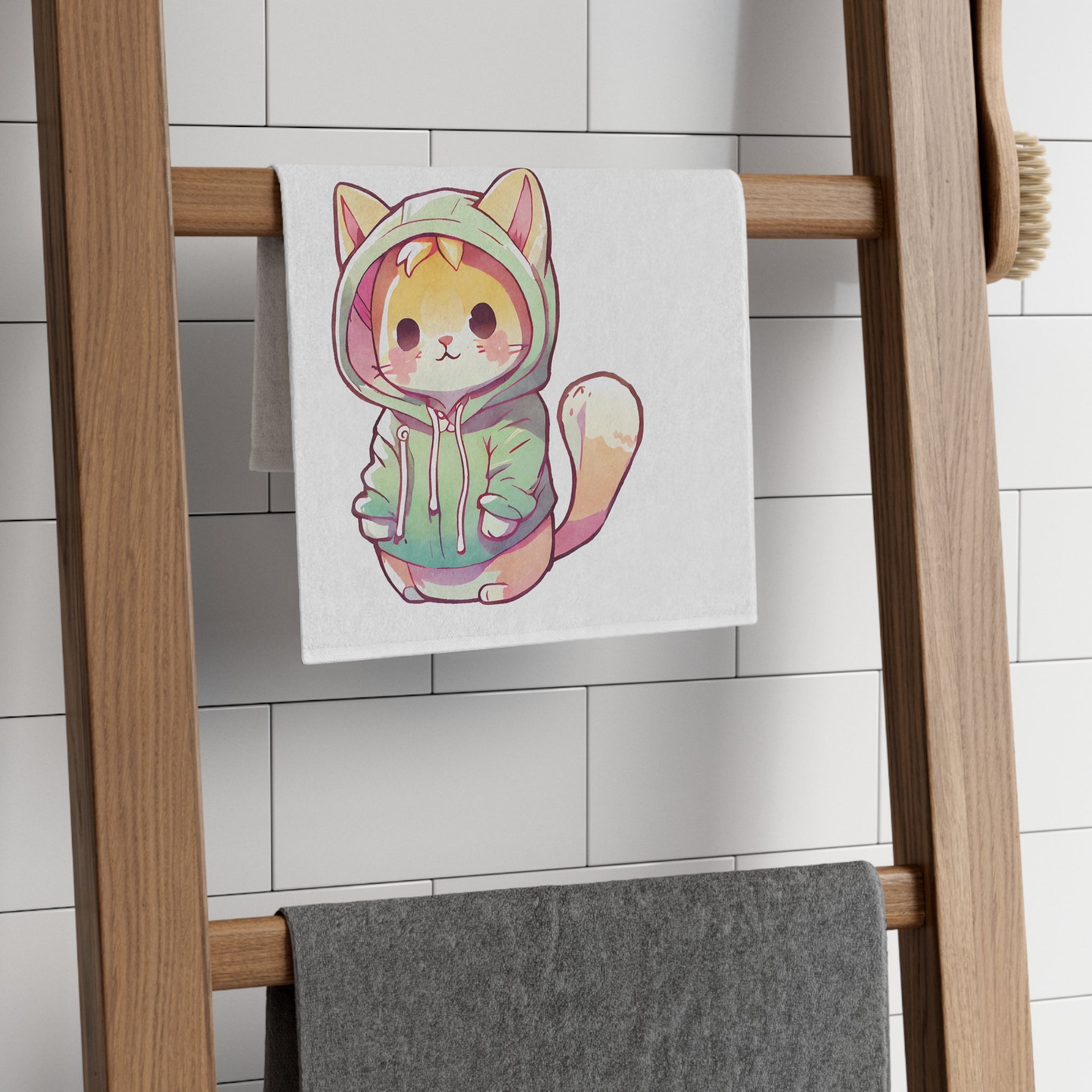 Cute Anime Kitten | Mix & Match Soft Fun-Flirty Lovers’ Towels