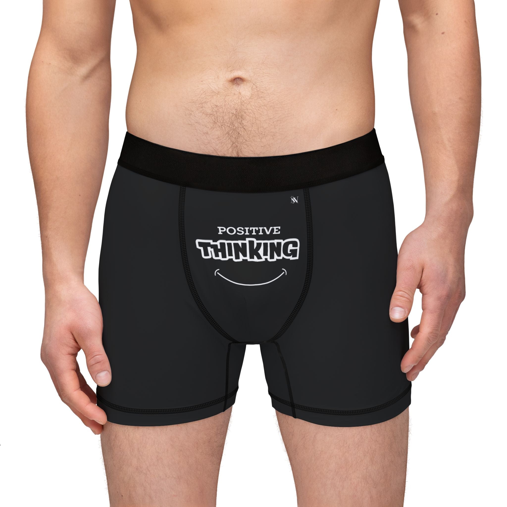 Positive Thinking Smile | Mix & Match Men’s Fun-Flirty Lovers’ Boxer Briefs