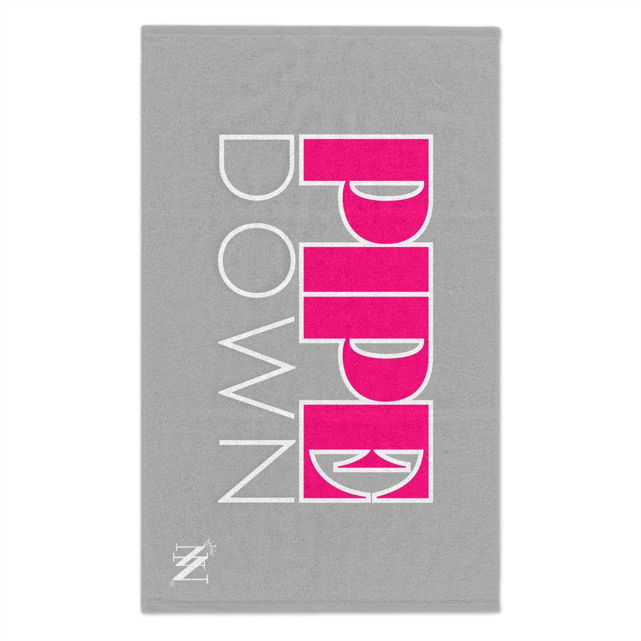 Pipe Down Light Grey | Mix & Match Soft Fun-Flirty Lovers’ Towels